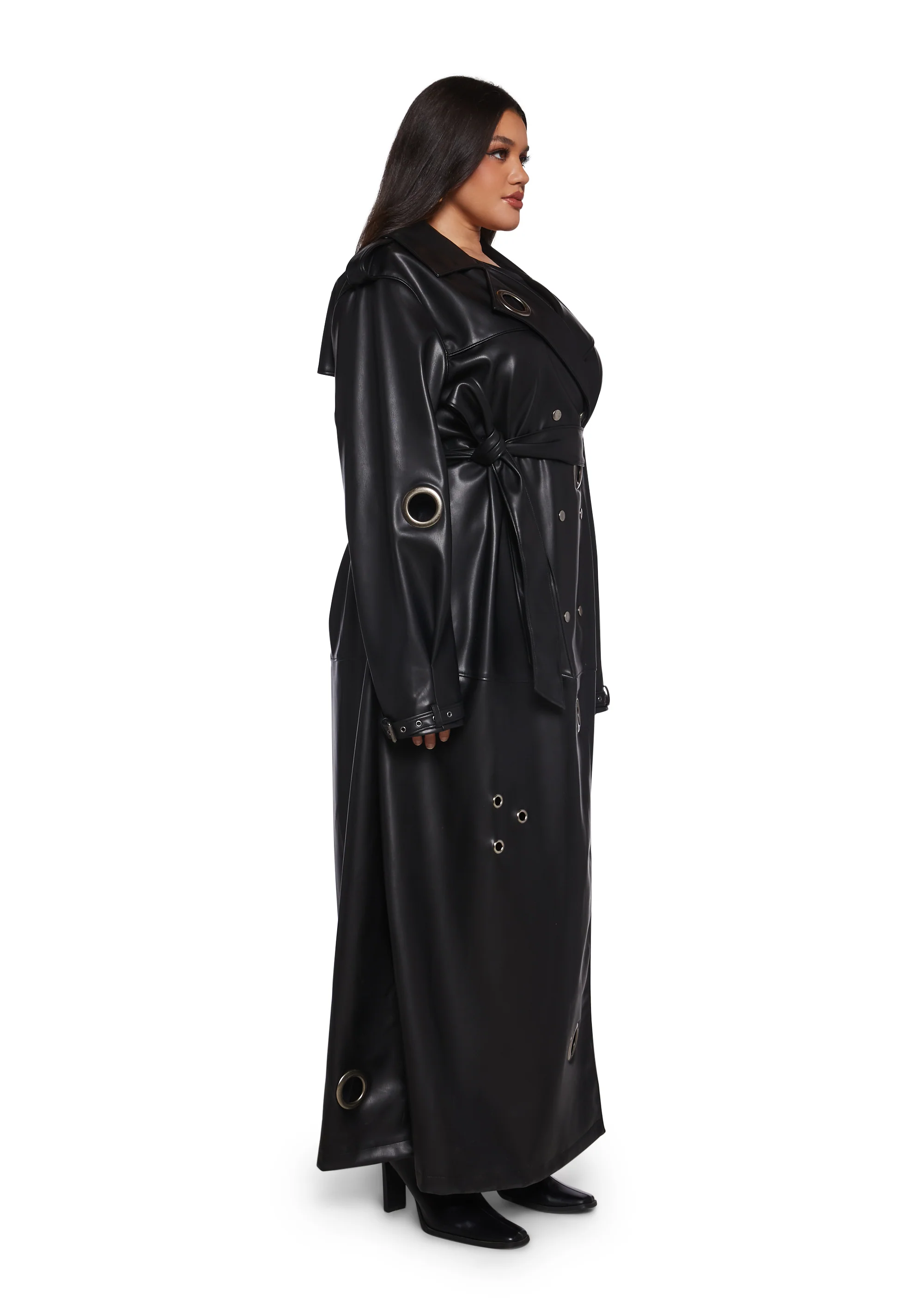 Misbehaving Motto Trench Coat - Image 12