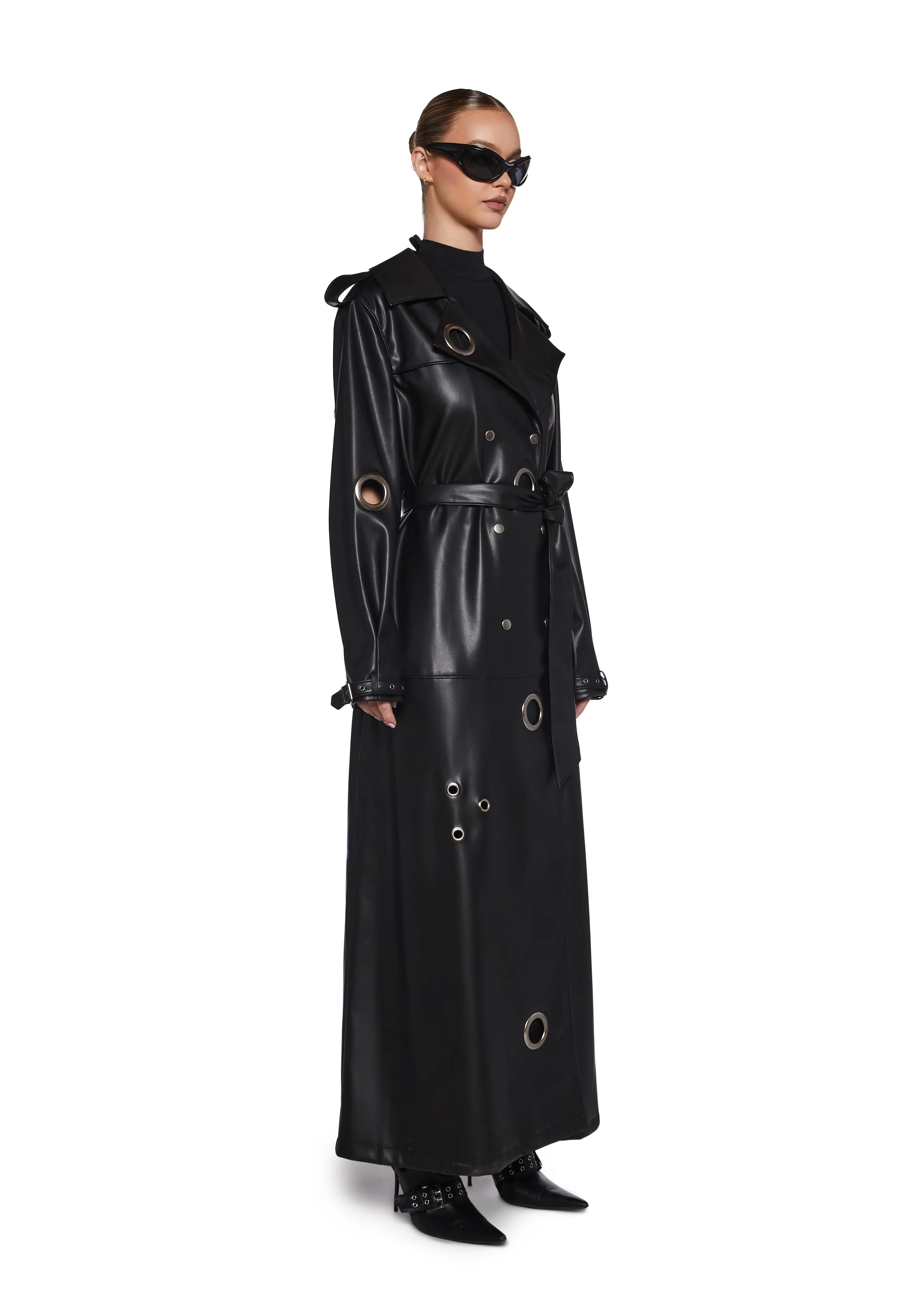 Misbehaving Motto Trench Coat - Image 3