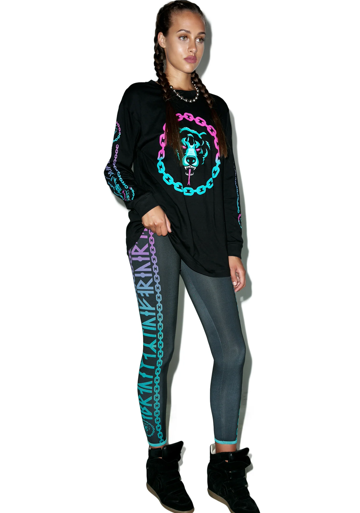 Mishka 2.0 Death Adder Chain Leggings