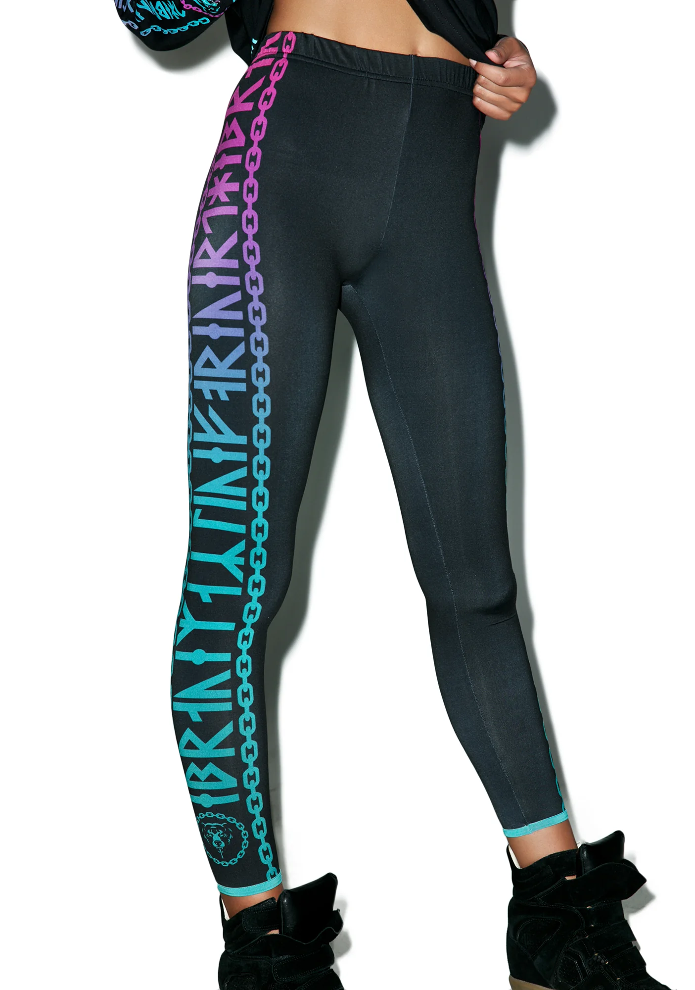 Mishka 2.0 Death Adder Chain Leggings - Image 2