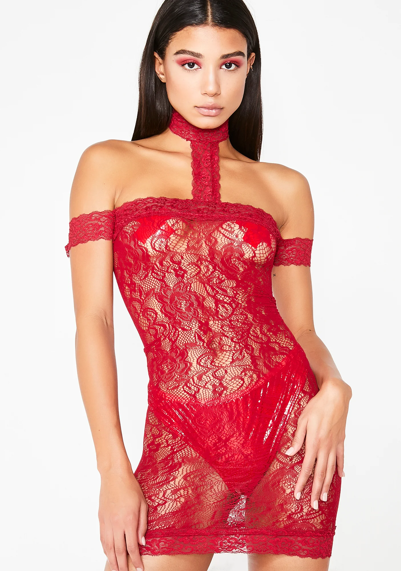 Miss Claus Lace Chemise - Image 2