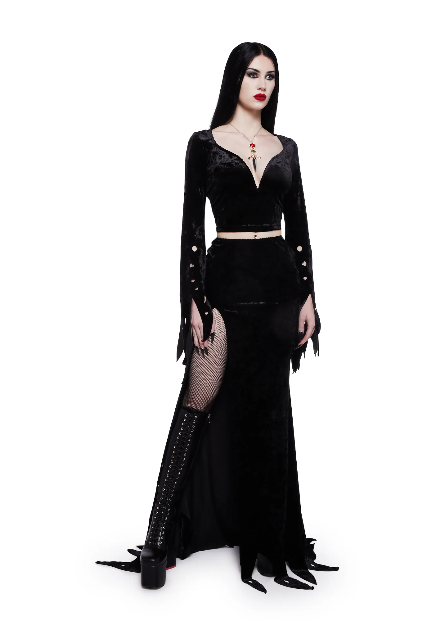Mistress Of The Dark Long Sleeve Top - Image 2