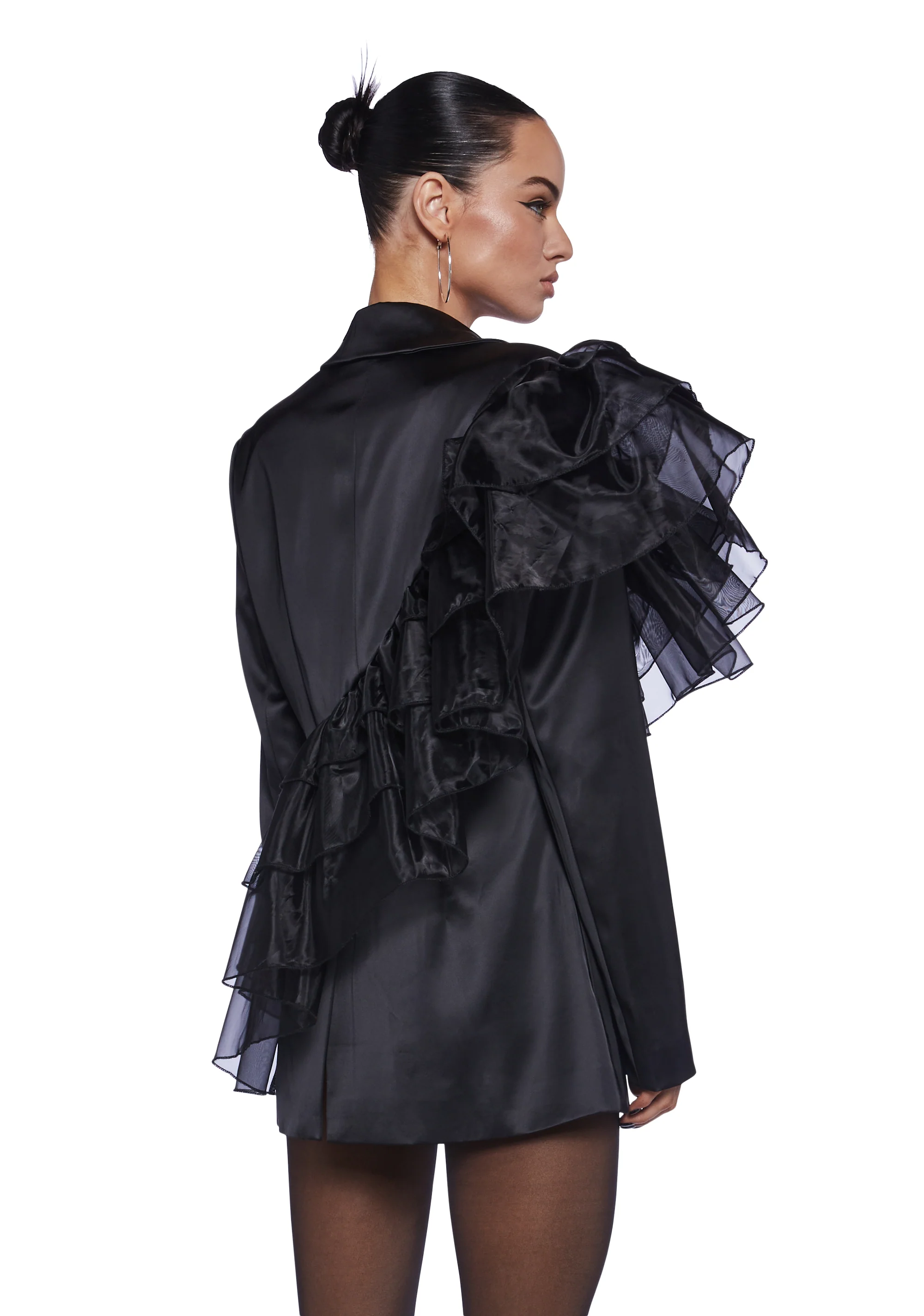 Mistress On Business Ruffled Blazer - Image 3