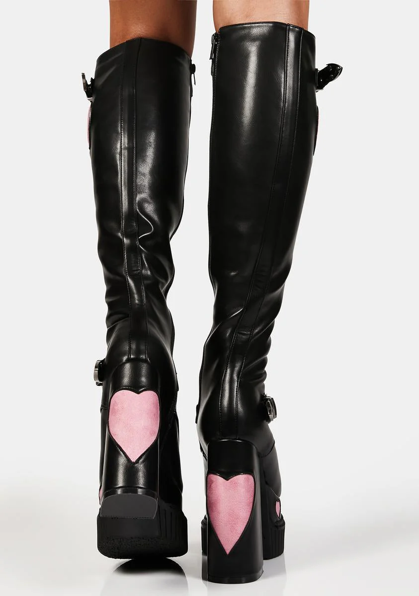 Misty Platform Boots - Pink - Image 4