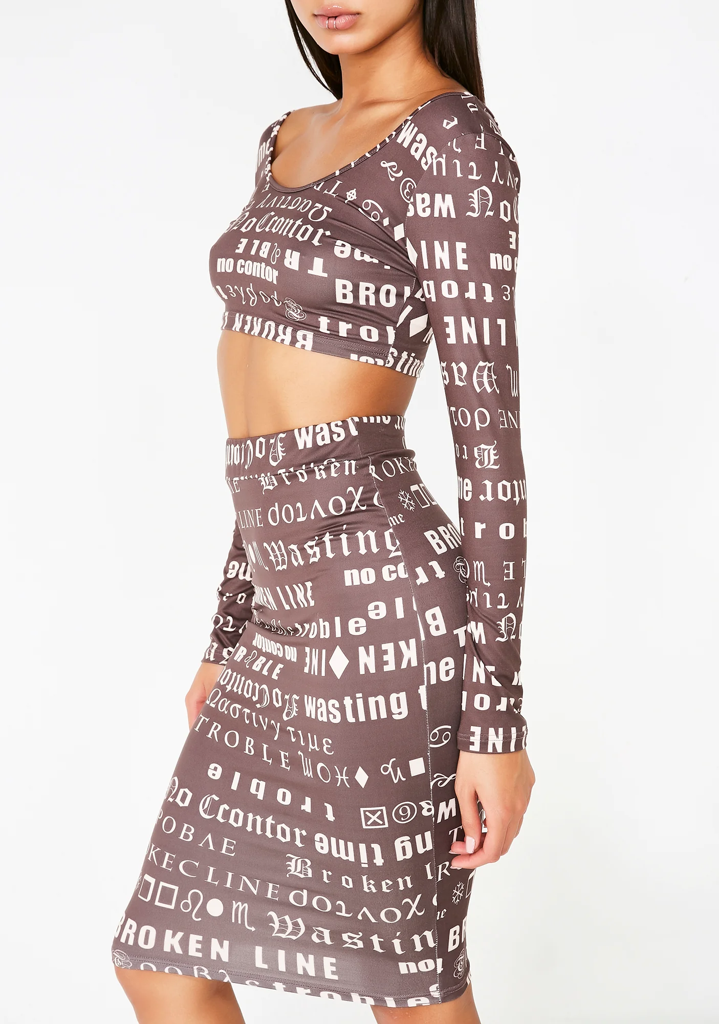 Misunderstood Words Skirt Set - Image 3