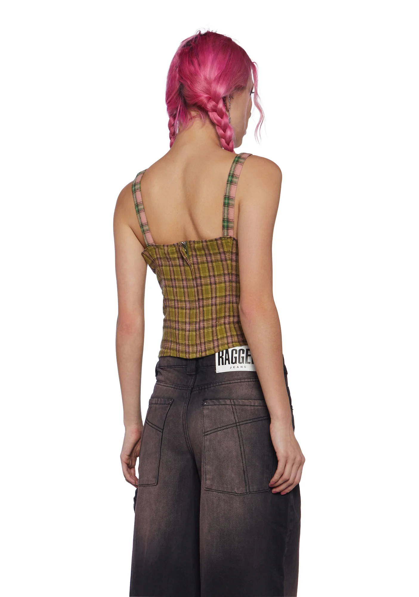 Mix Check Crop Top - Image 4