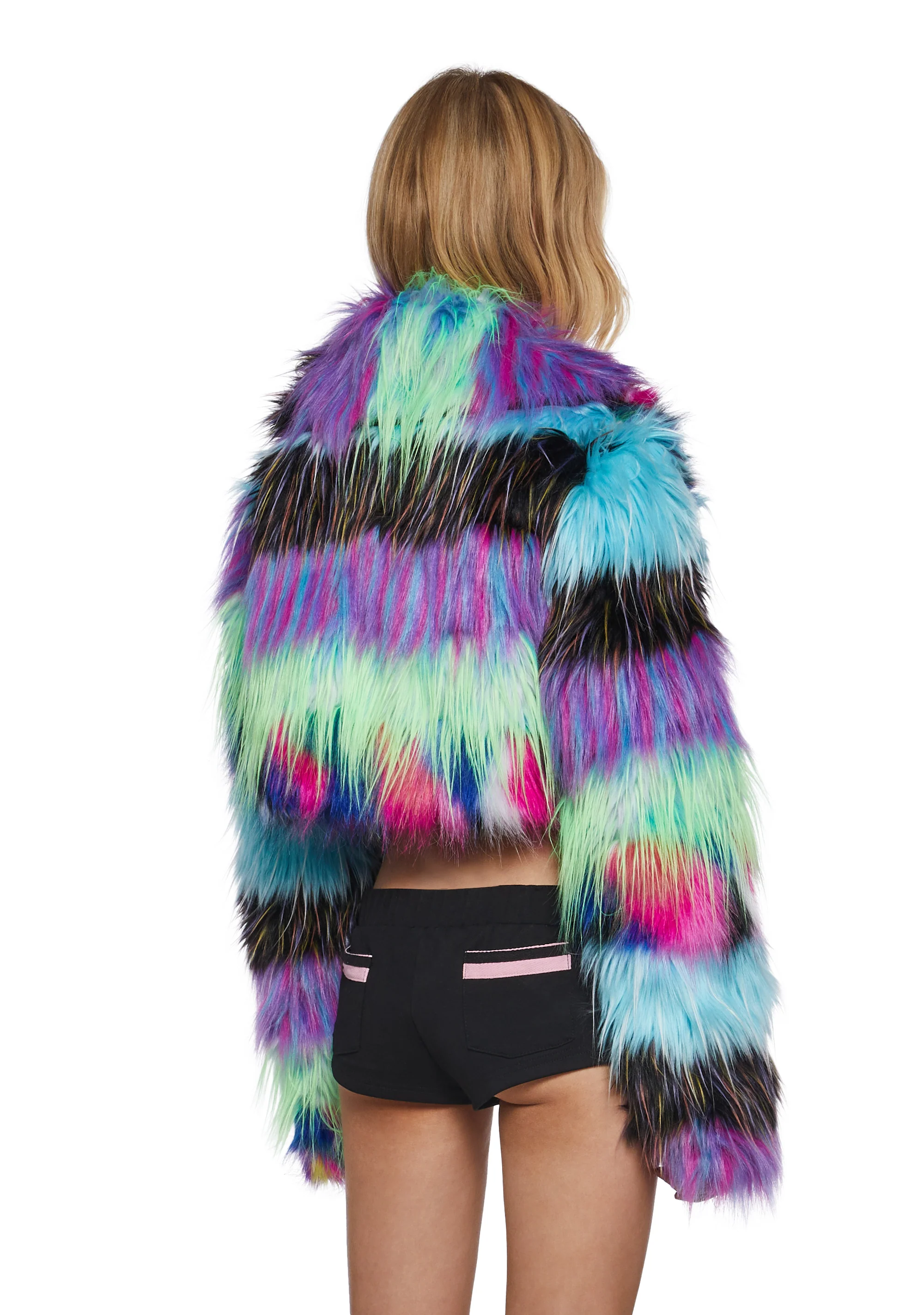 Little Monster Faux Fur Jacket - Image 4