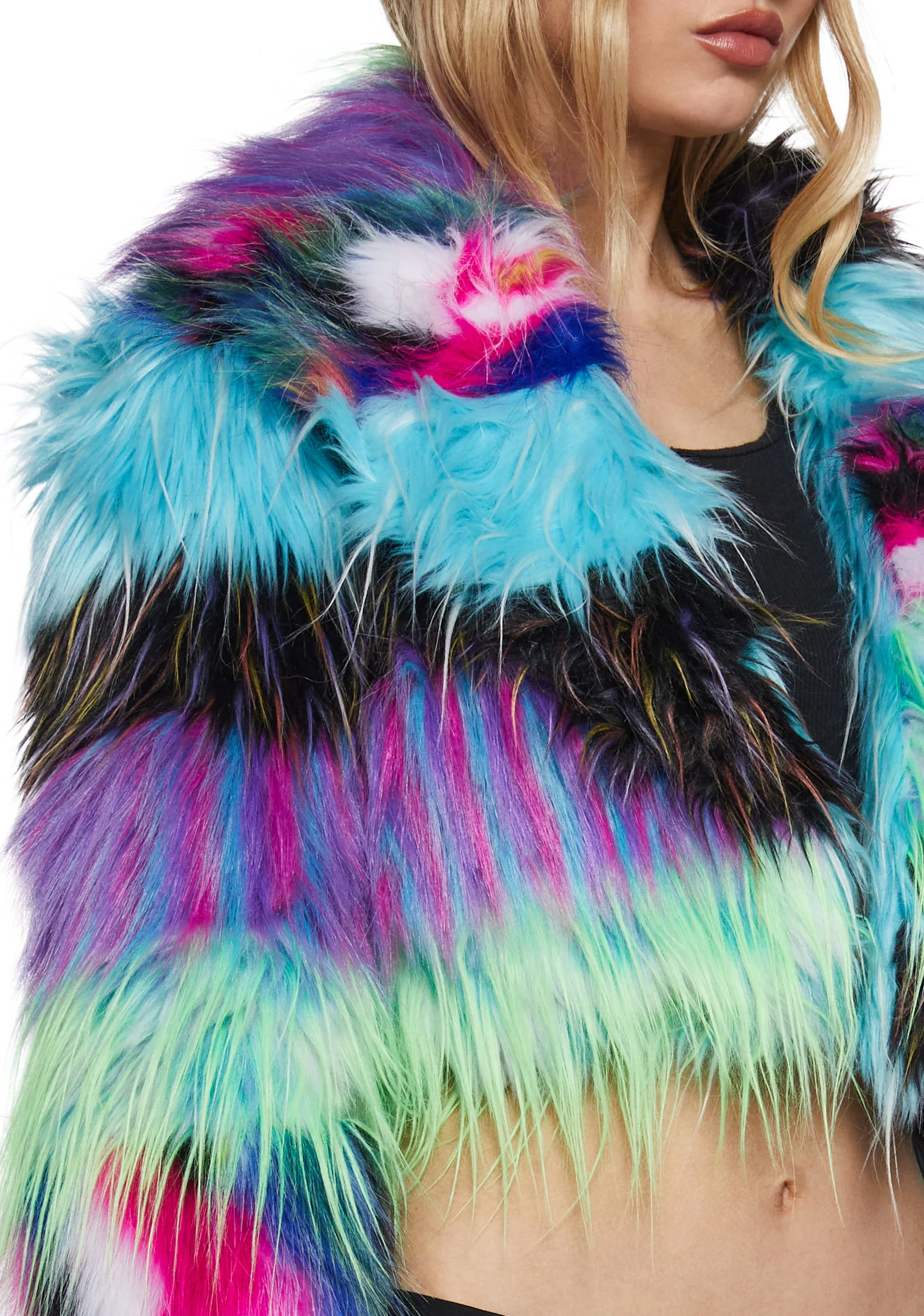 Little Monster Faux Fur Jacket - Image 5