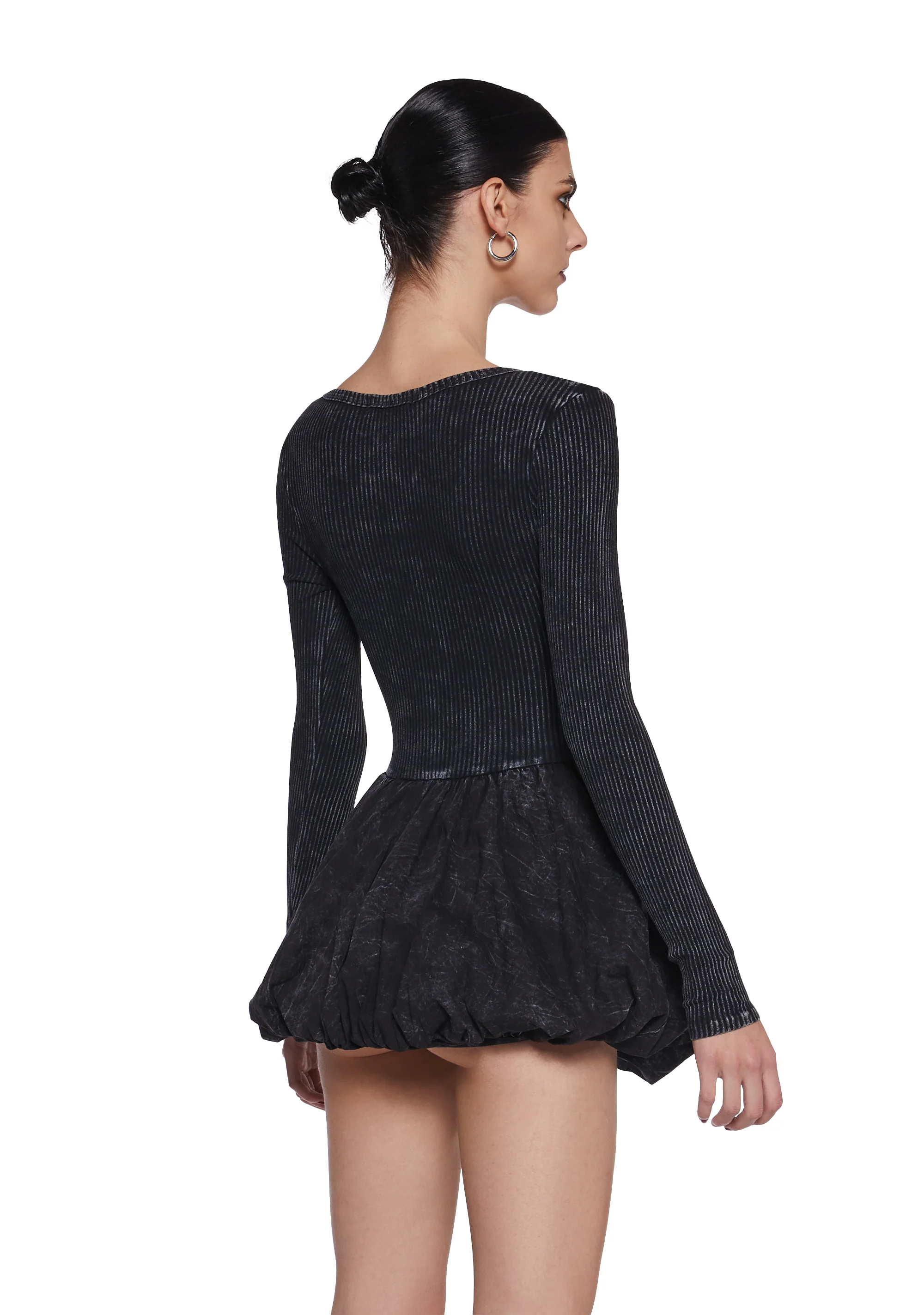 Mixed Music Fit N’ Flare Dress - Black - Image 4