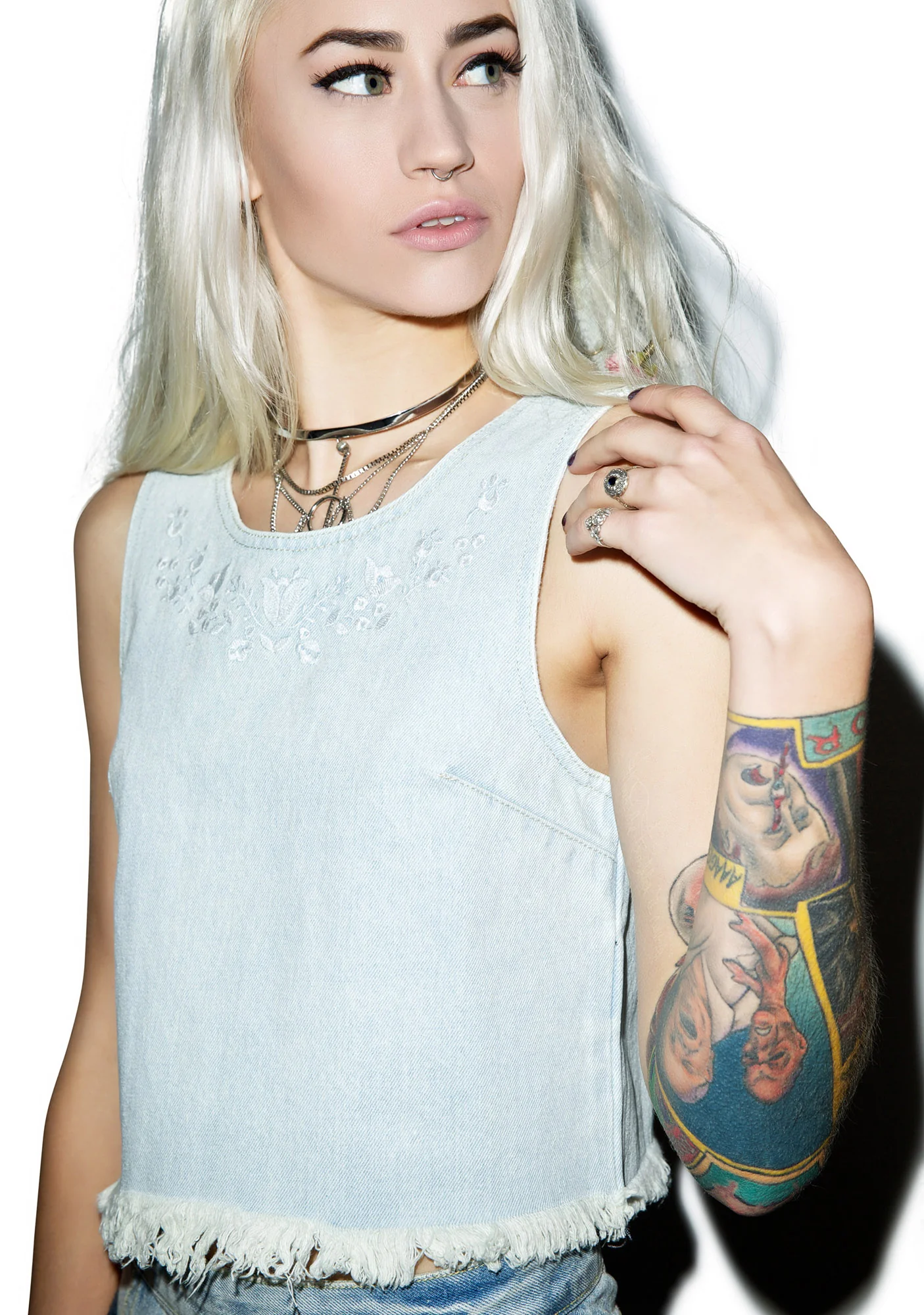 Moku Rigid Denim Shell Top - Image 3