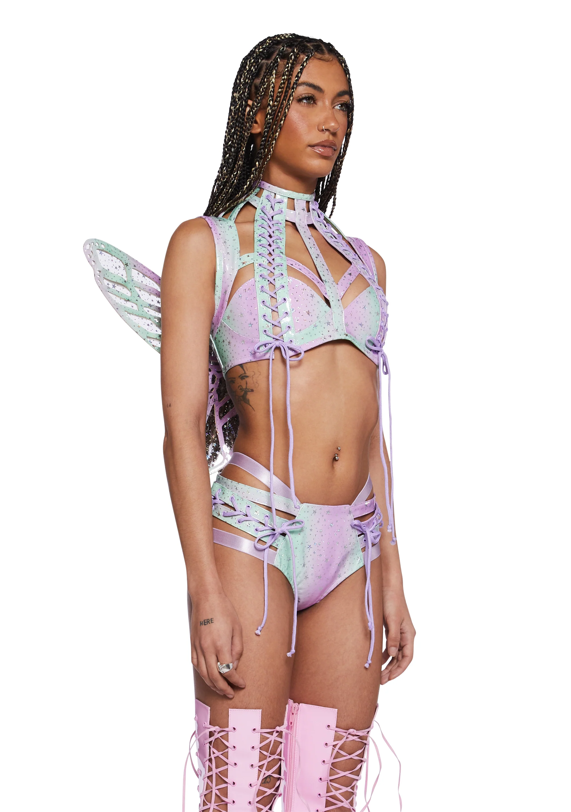 Monarch Rude Awakening Harness Top - Rainbow - Image 3