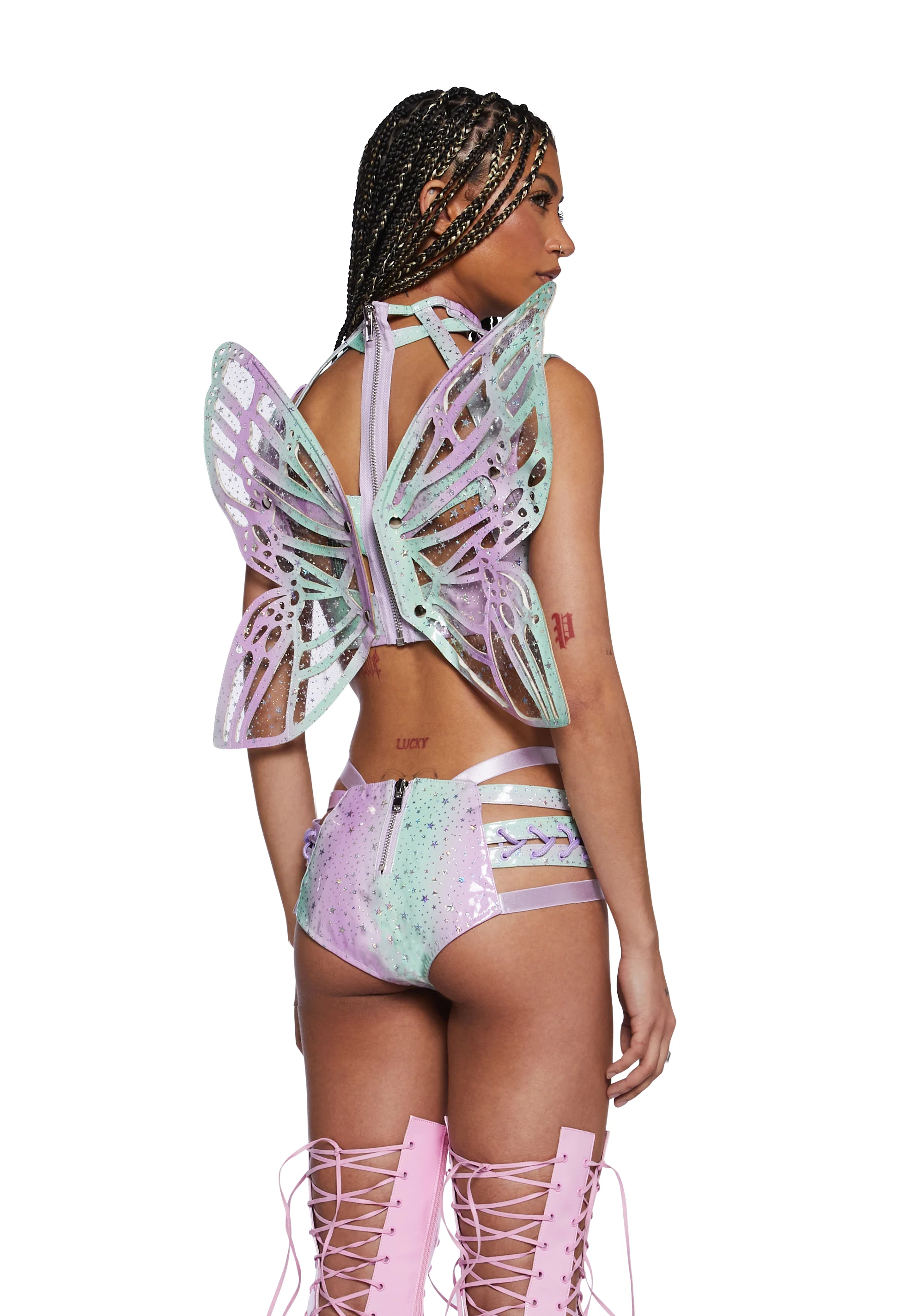 Monarch Rude Awakening Harness Top - Rainbow - Image 4