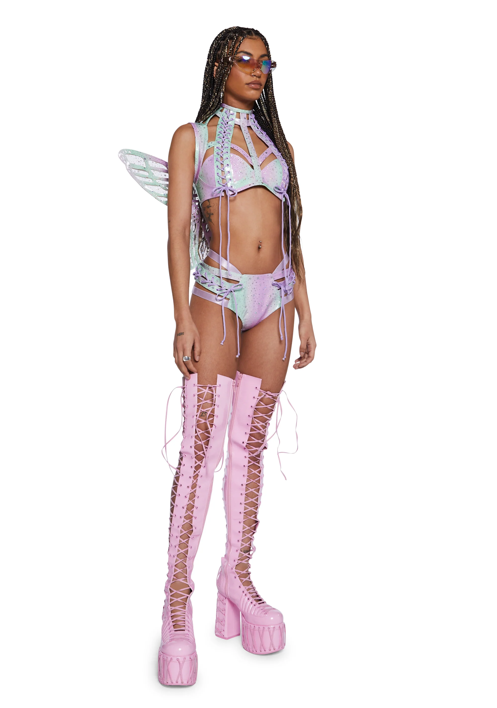 Monarch Rude Awakening Harness Top - Rainbow - Image 7