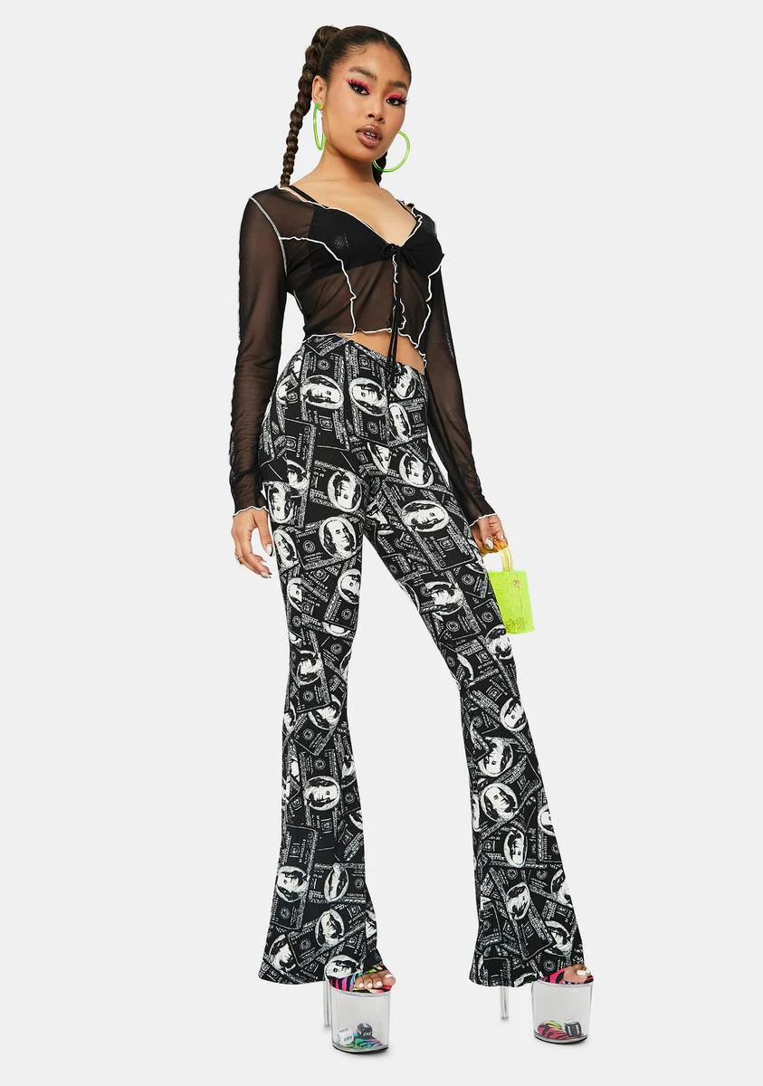 Money Attractor Flared Pants - Image 2