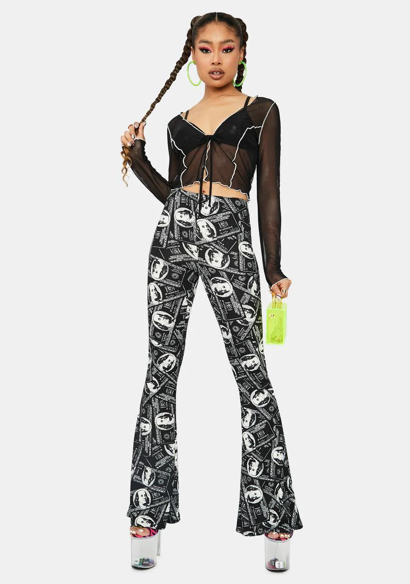 Money Attractor Flared Pants - Image 3