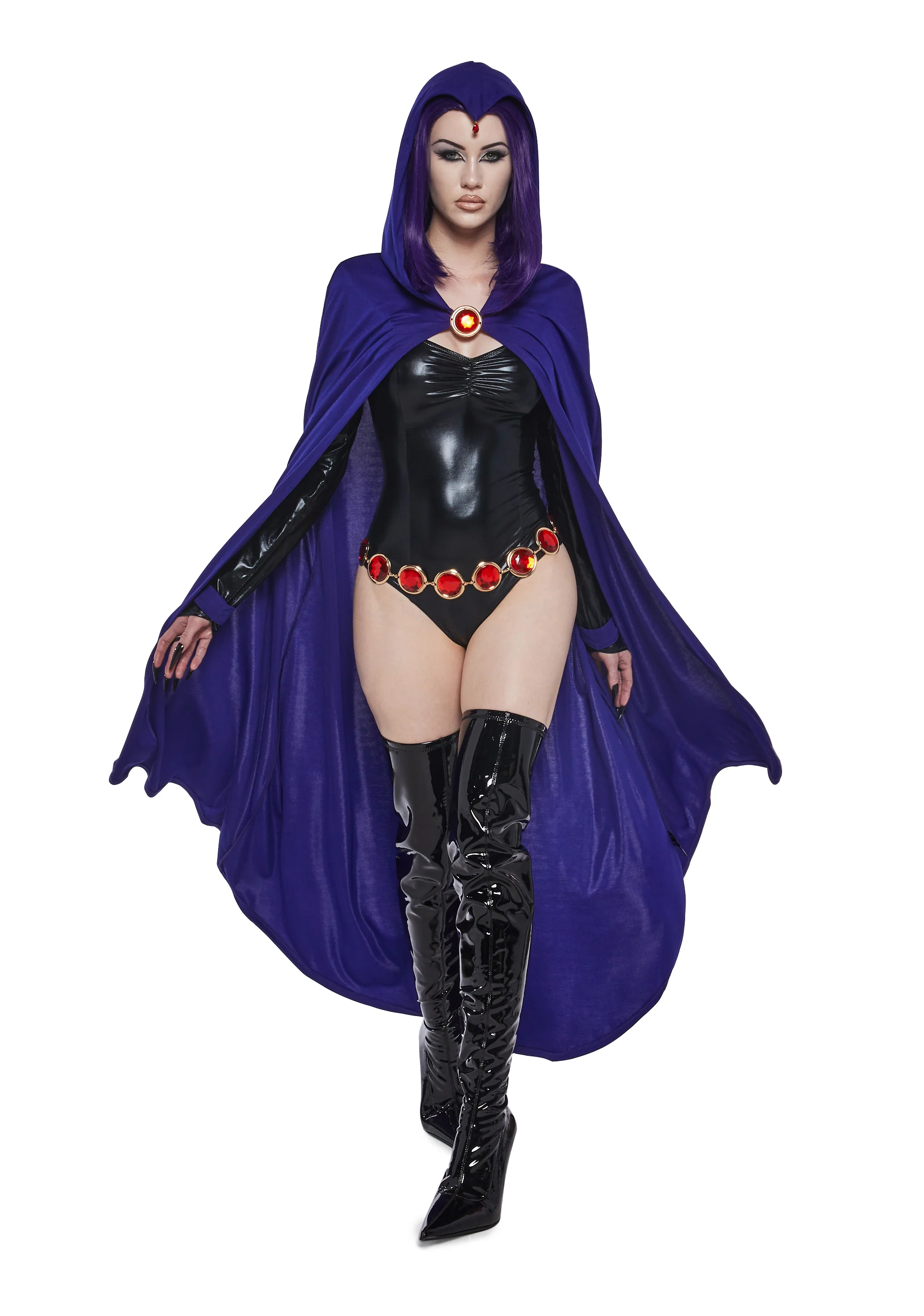 Empath Teen Hero Costume And Wig Set - Image 2
