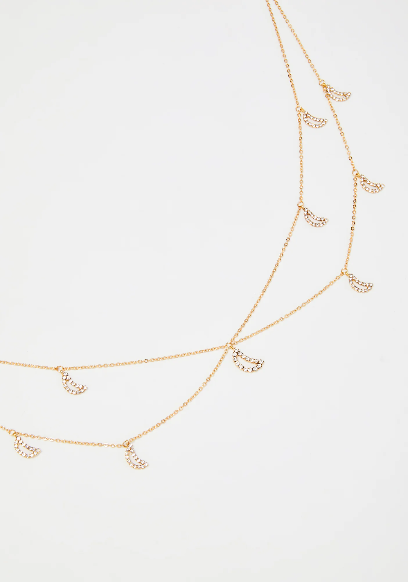 Moon Honey Rhinestone Necklace - Image 2