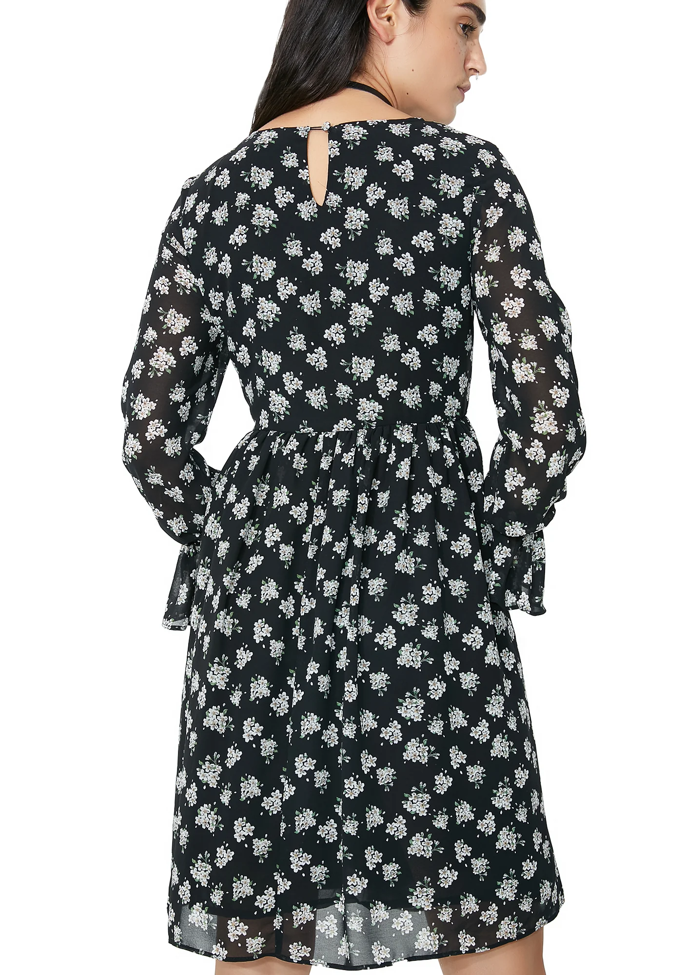 Moonlight Path Floral Dress - Image 4