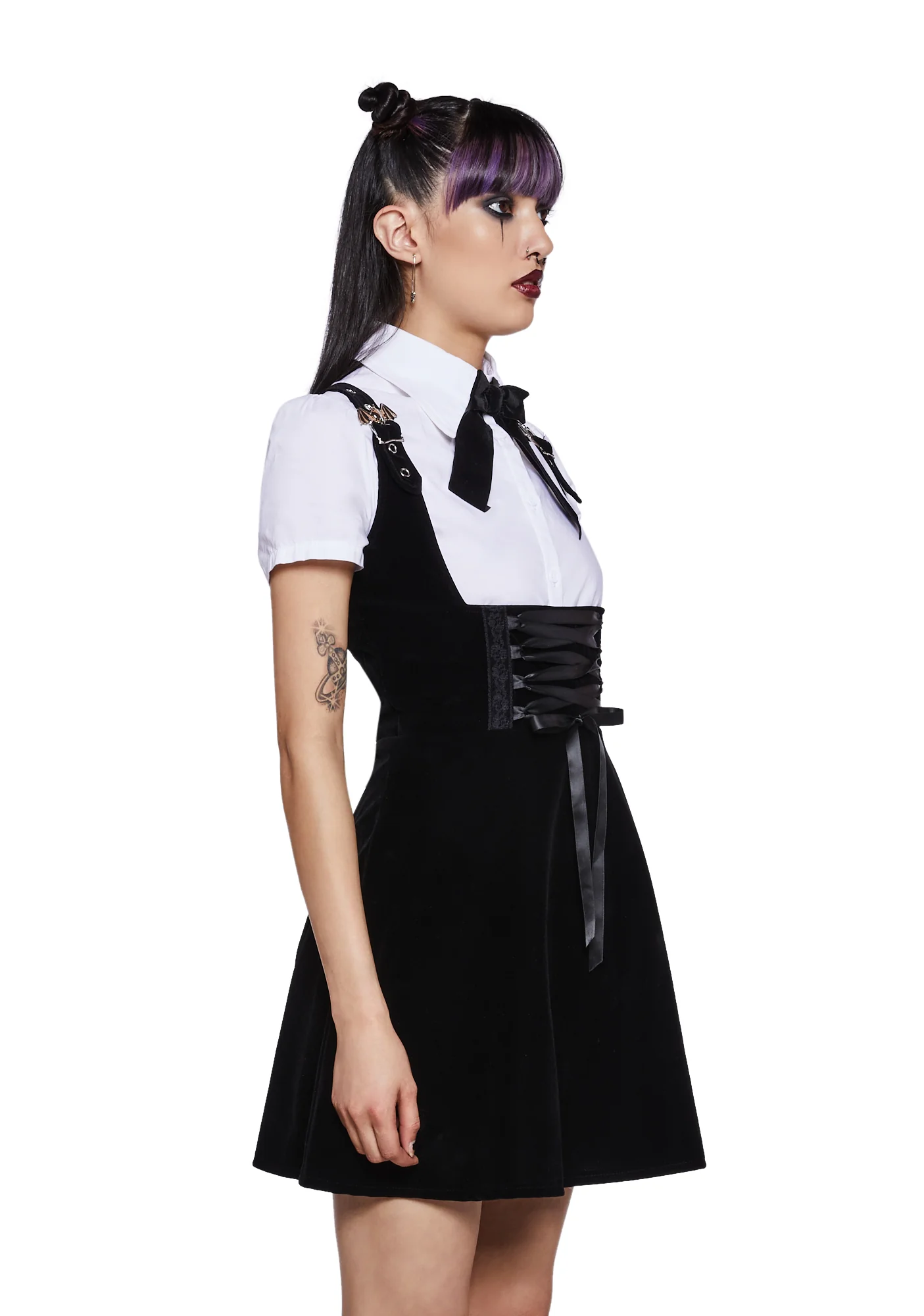 Moonlit Maven Mini Dress - Image 3