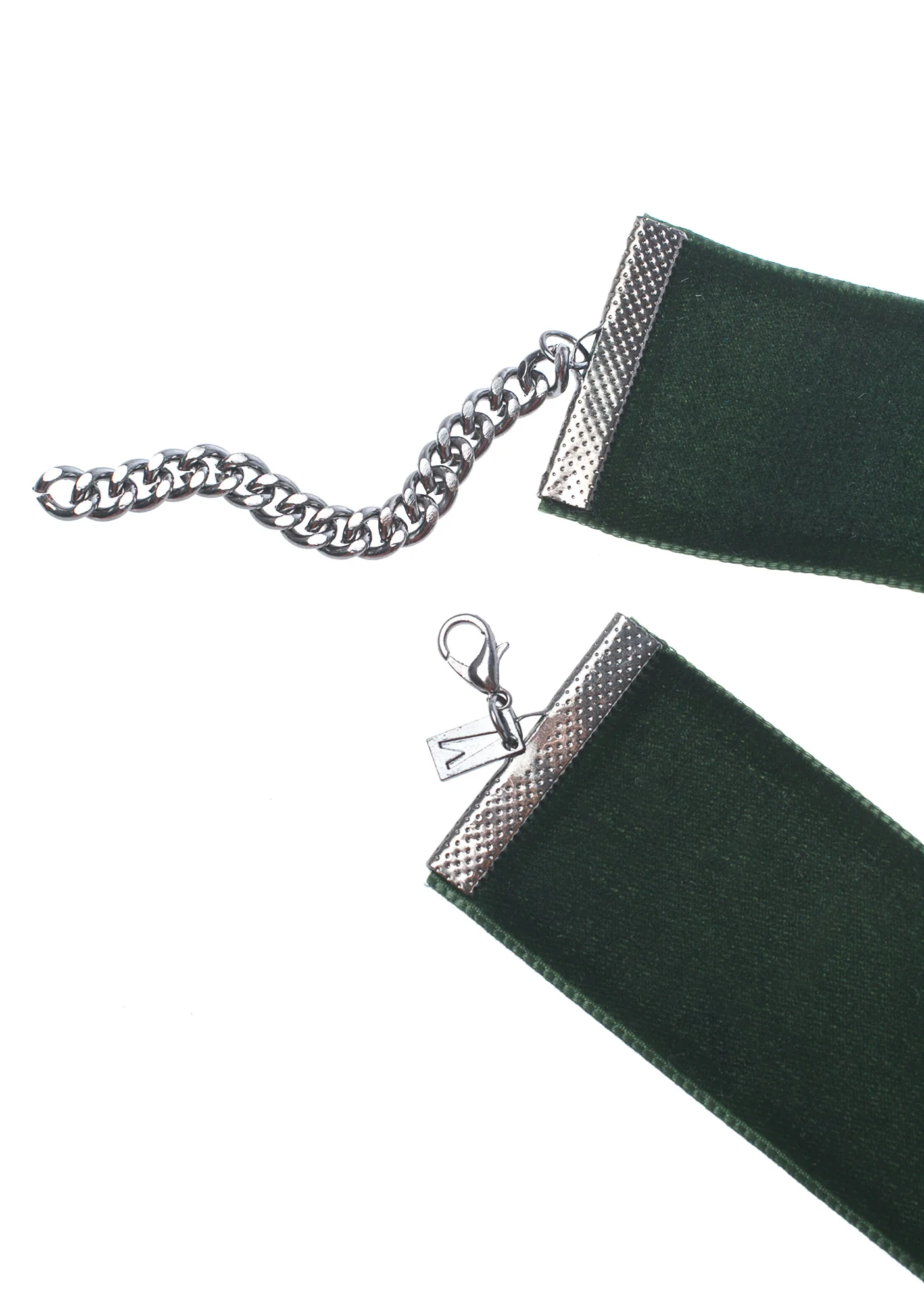 Moss Wide Velvet Choker - Image 2