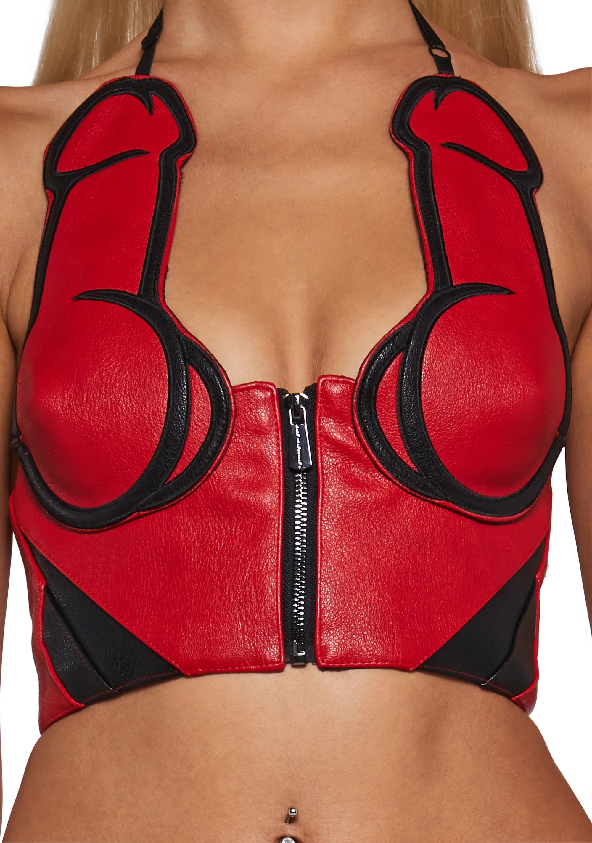 Moto Dickini Top - Red - Image 5