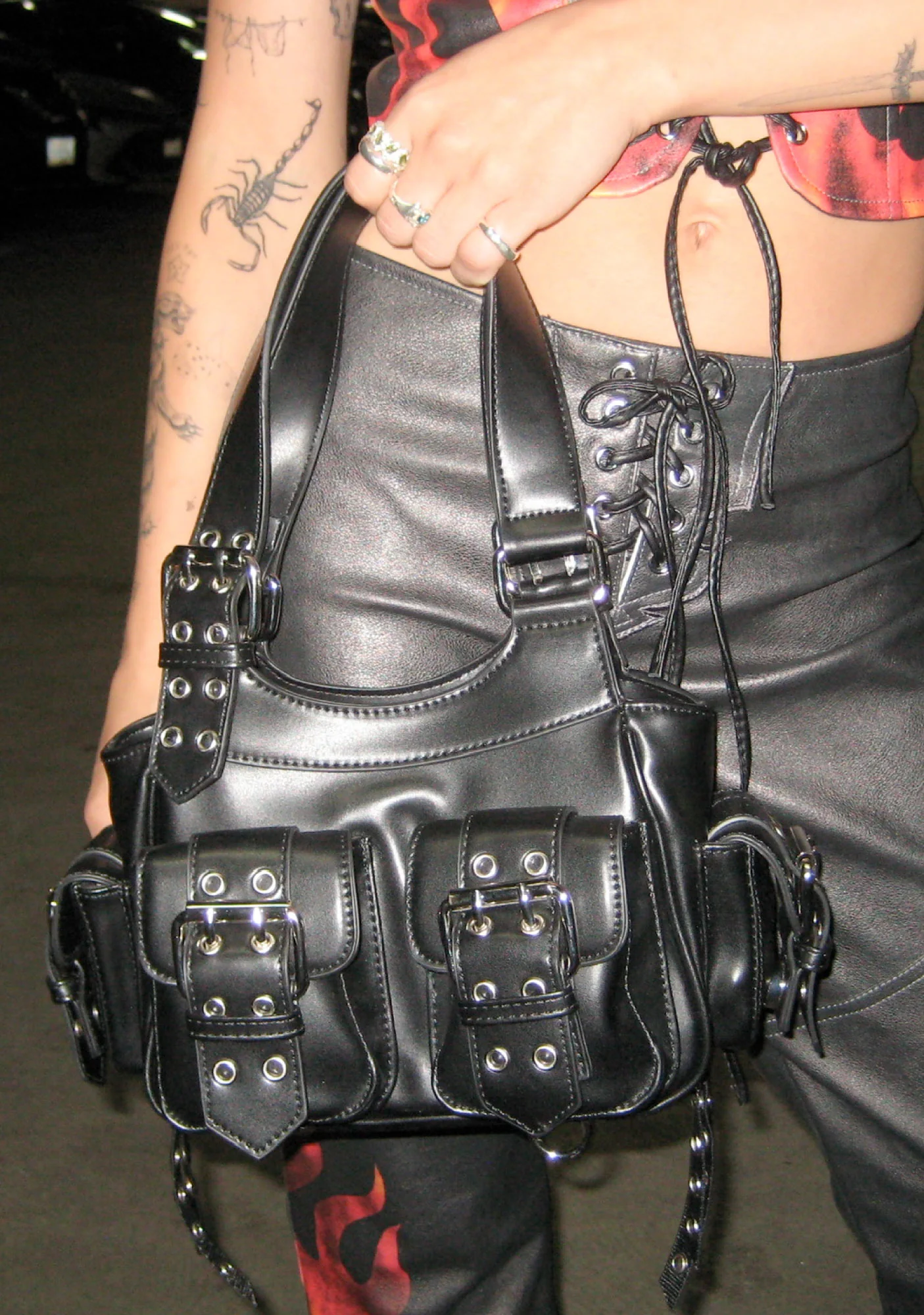 Moto Muse Buckle Handbag - Image 6