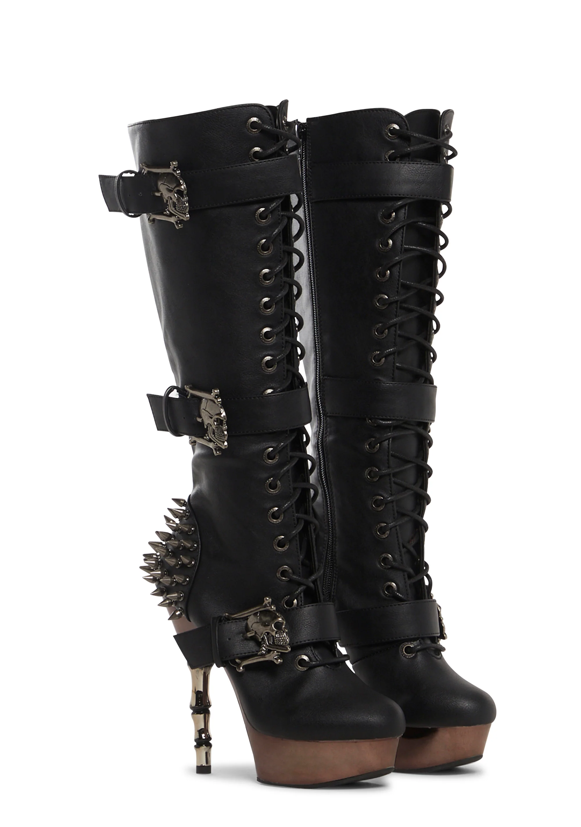 Muerto-2028 Platform Knee High Boots - Image 3