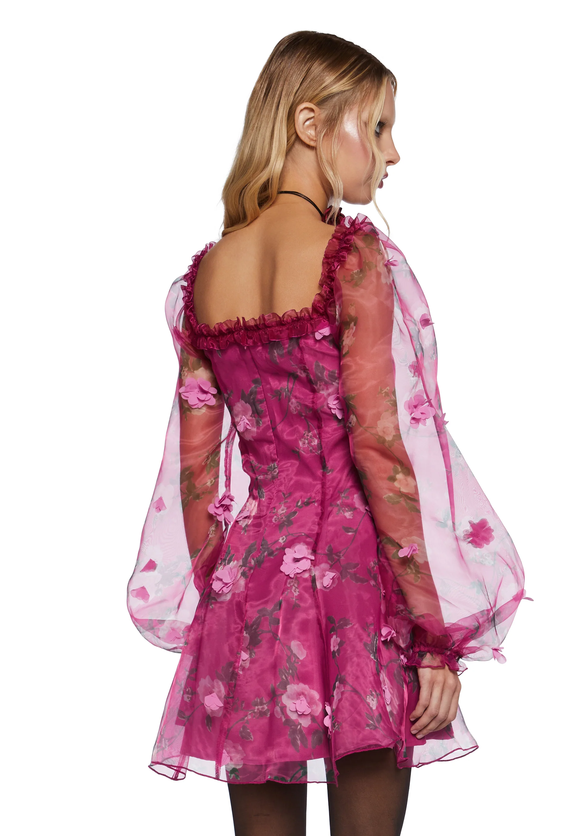Multiple Proposals Mini Dress - Dark Pink - Image 4