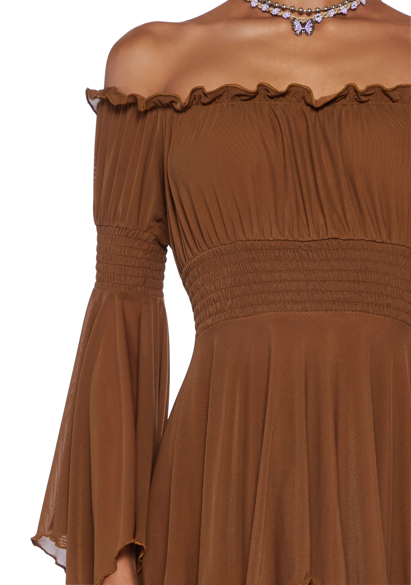 Musical Odyssey Mini Dress - Brown - Image 5