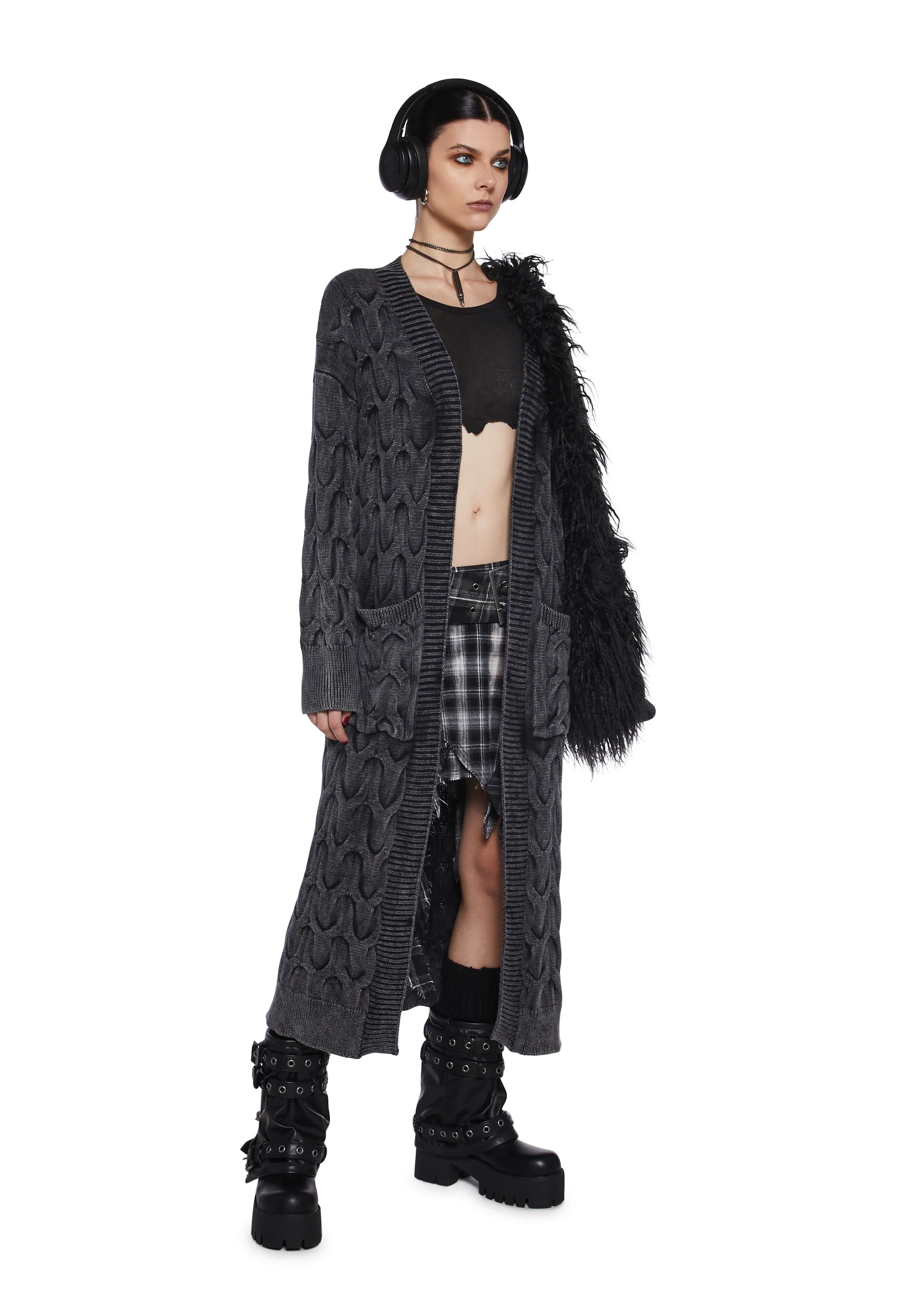 Musical Taste Cable Knit Duster - Image 5