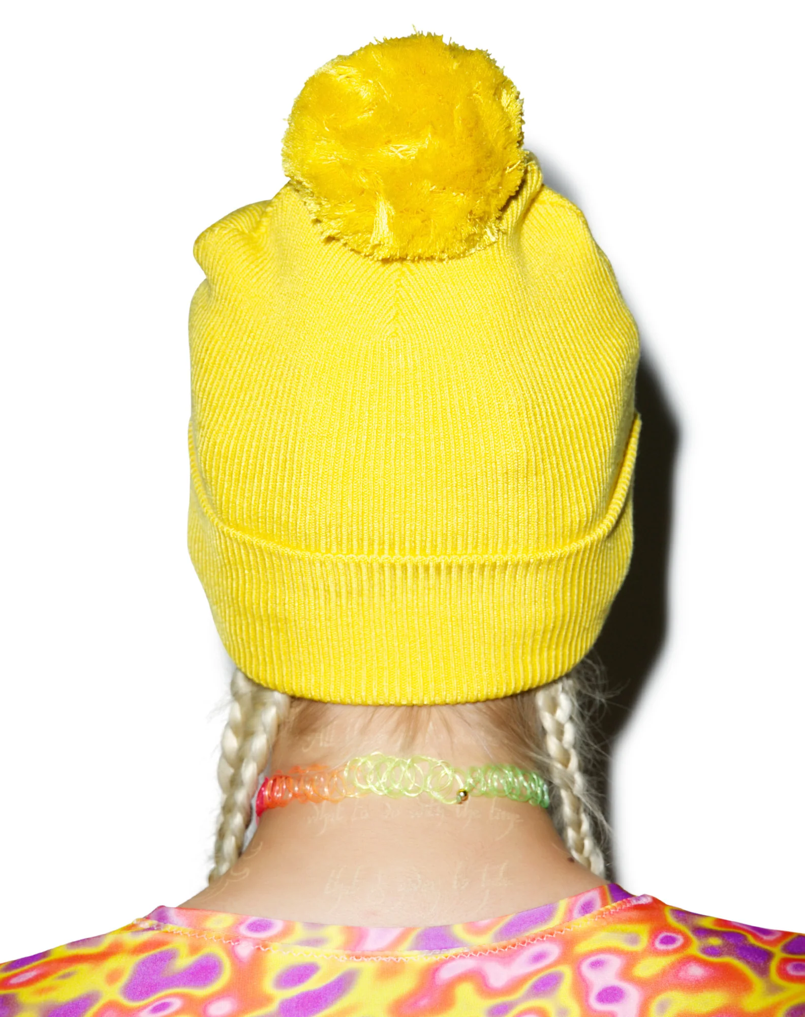 Mustard Pom Pom Beanie - Image 5