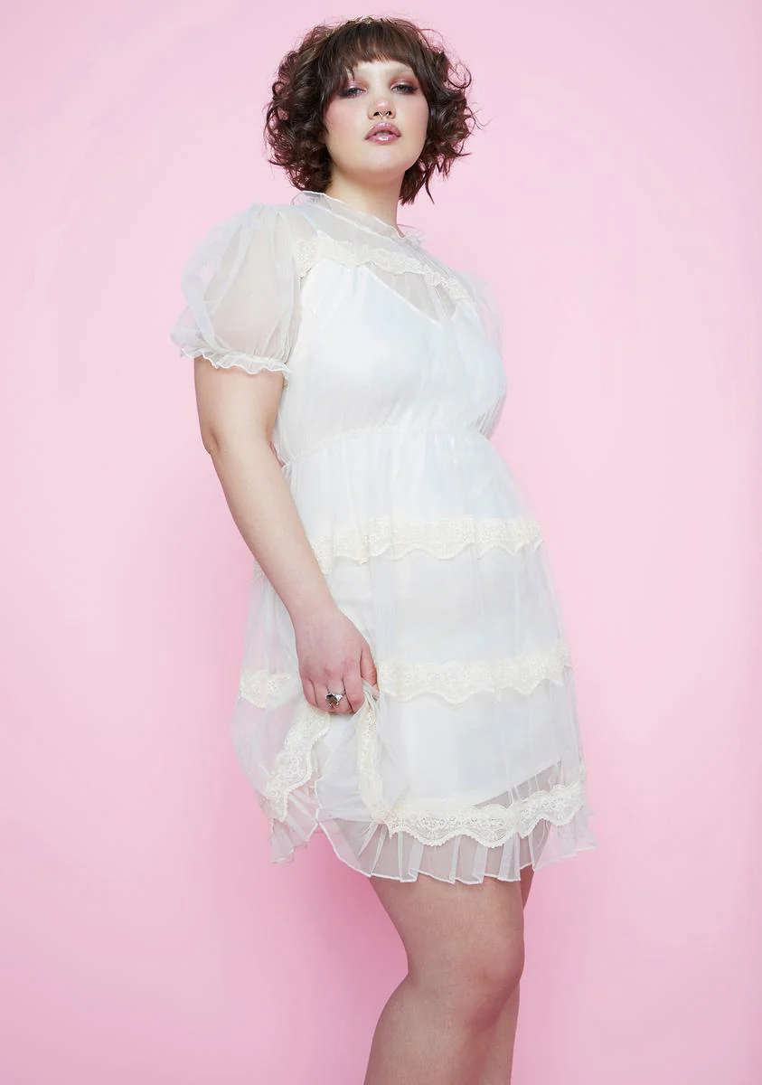 My Dream Meadow Sheer Babydoll Dress - Image 2