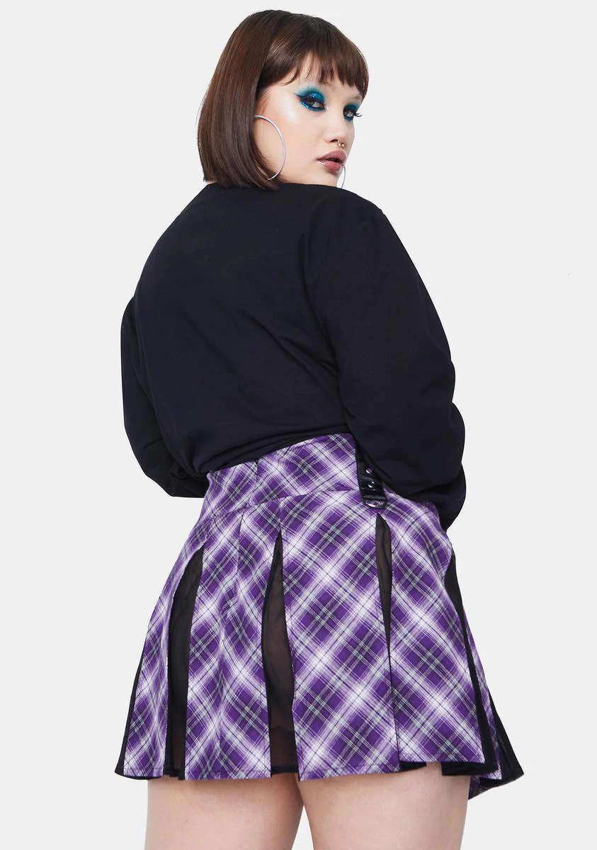 My Intuition On Point Plaid Mini Skirt - Image 4