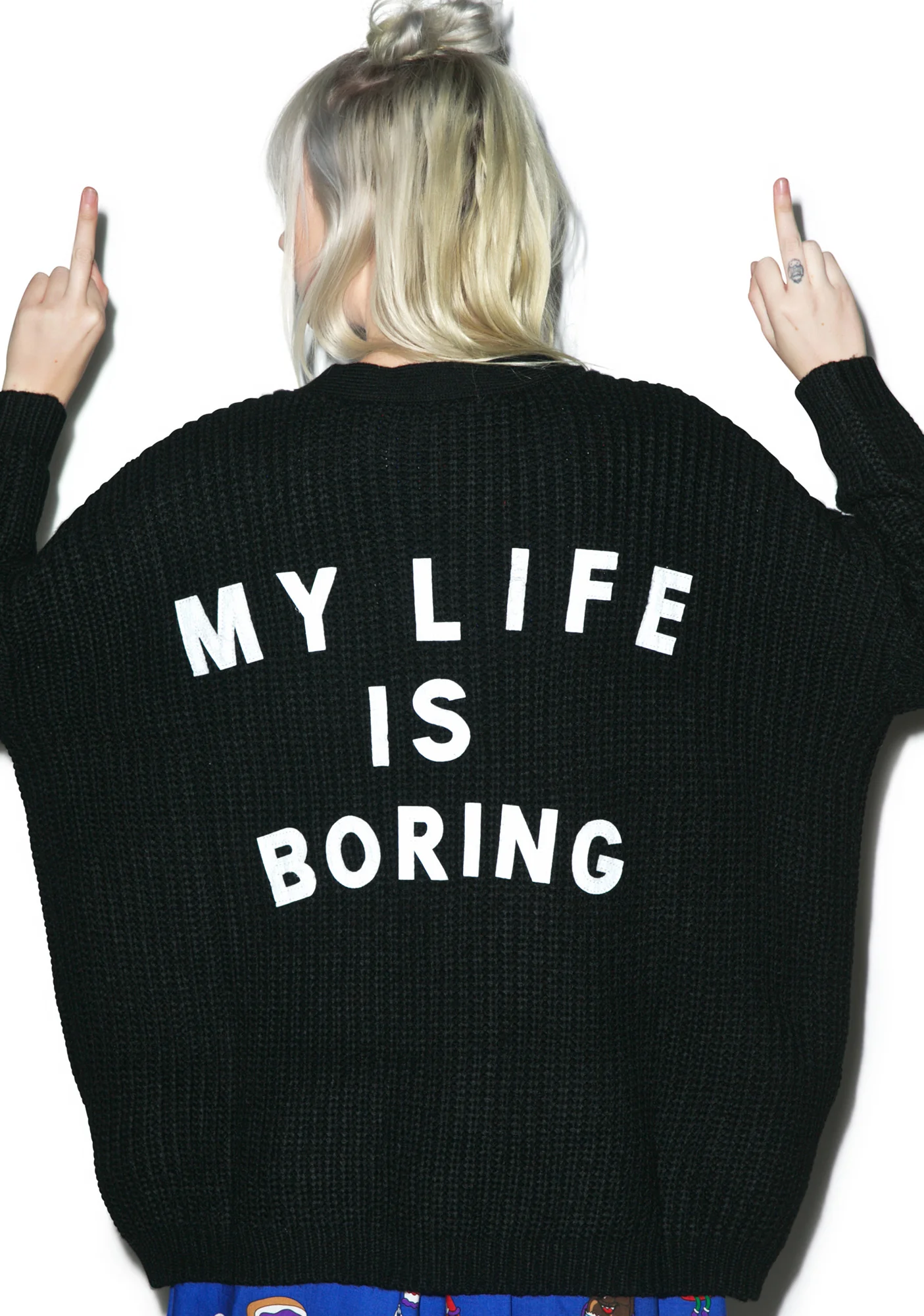 My Life Is Boring Cardigan - Image 2