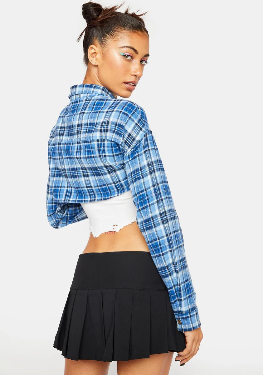 My Lovely Plaid Cropped Blazer - Image 4