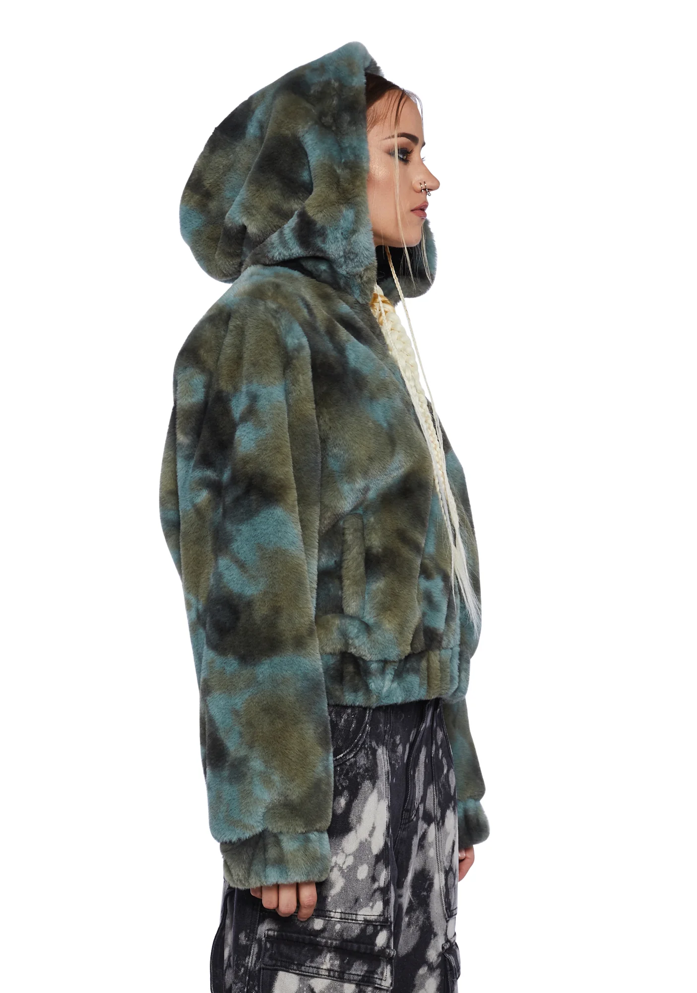 Mythical Memories Faux Fur Hoodie - Image 3