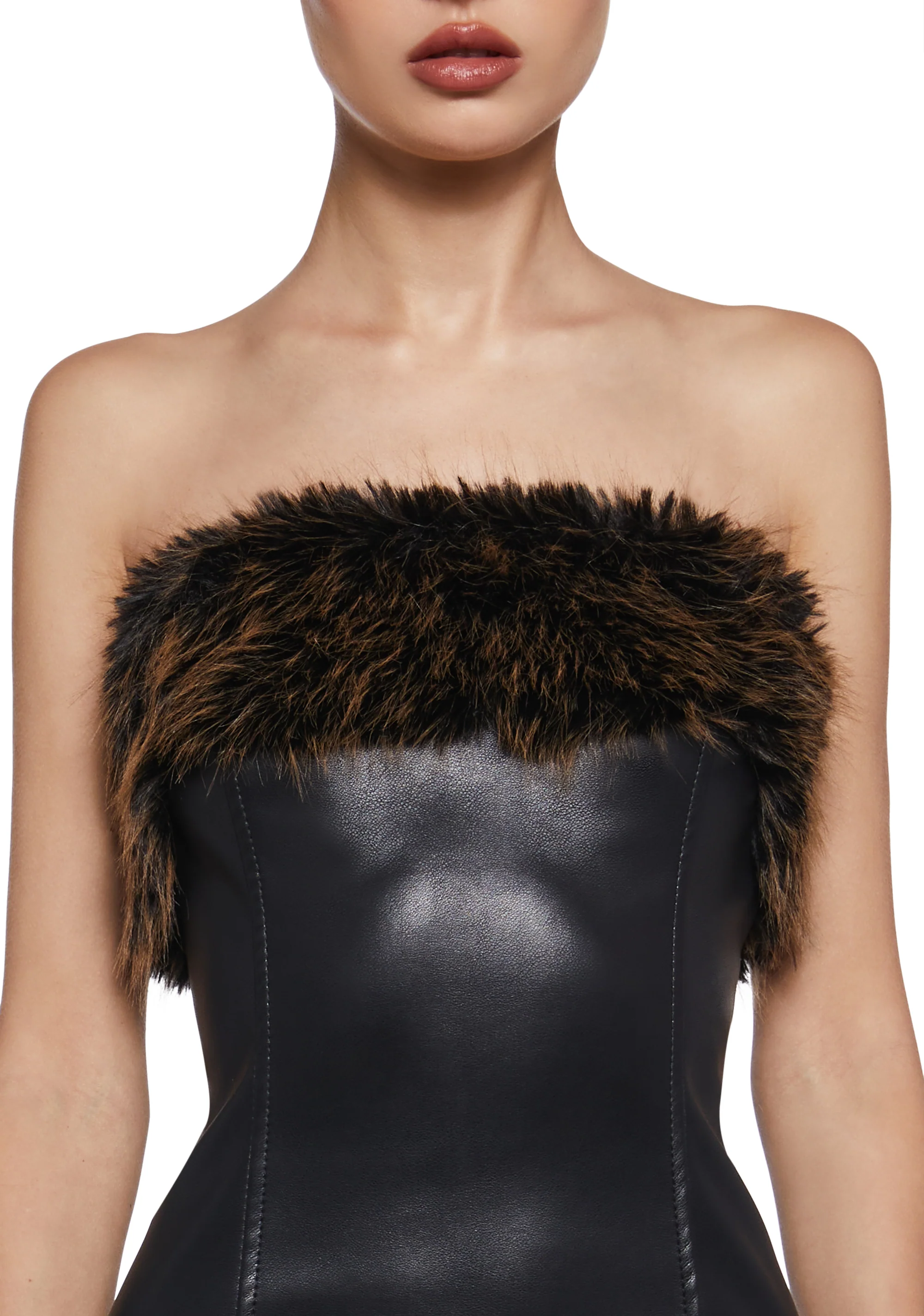 Nadine Strapless Mini Dress - Black - Image 5