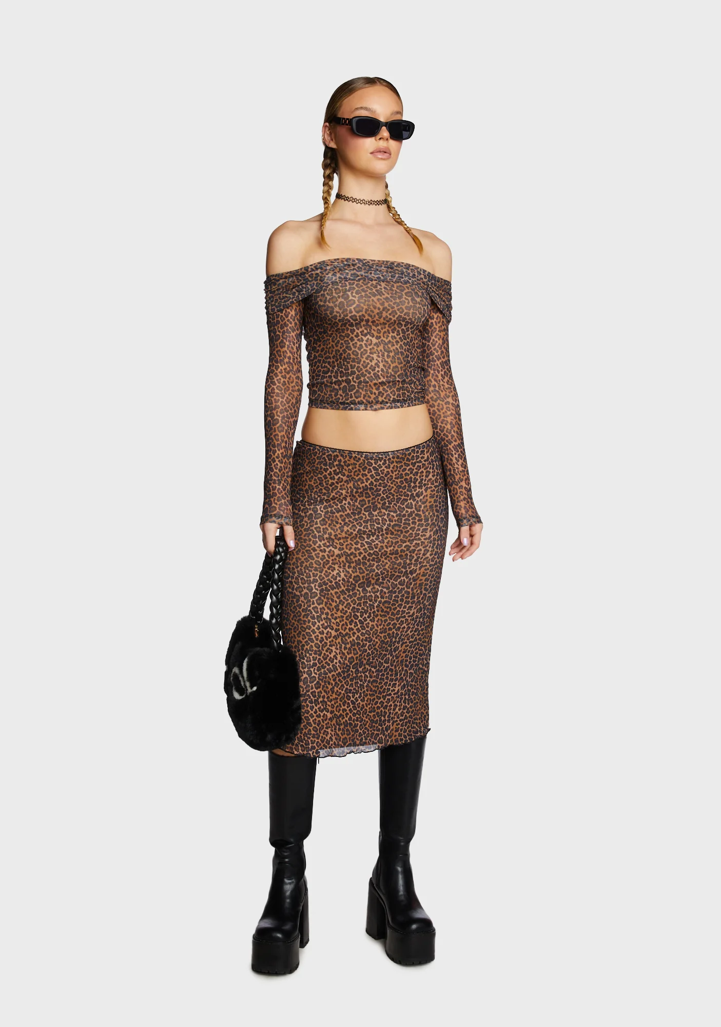 Nagini Long Sleeve Bardot Top - Image 3