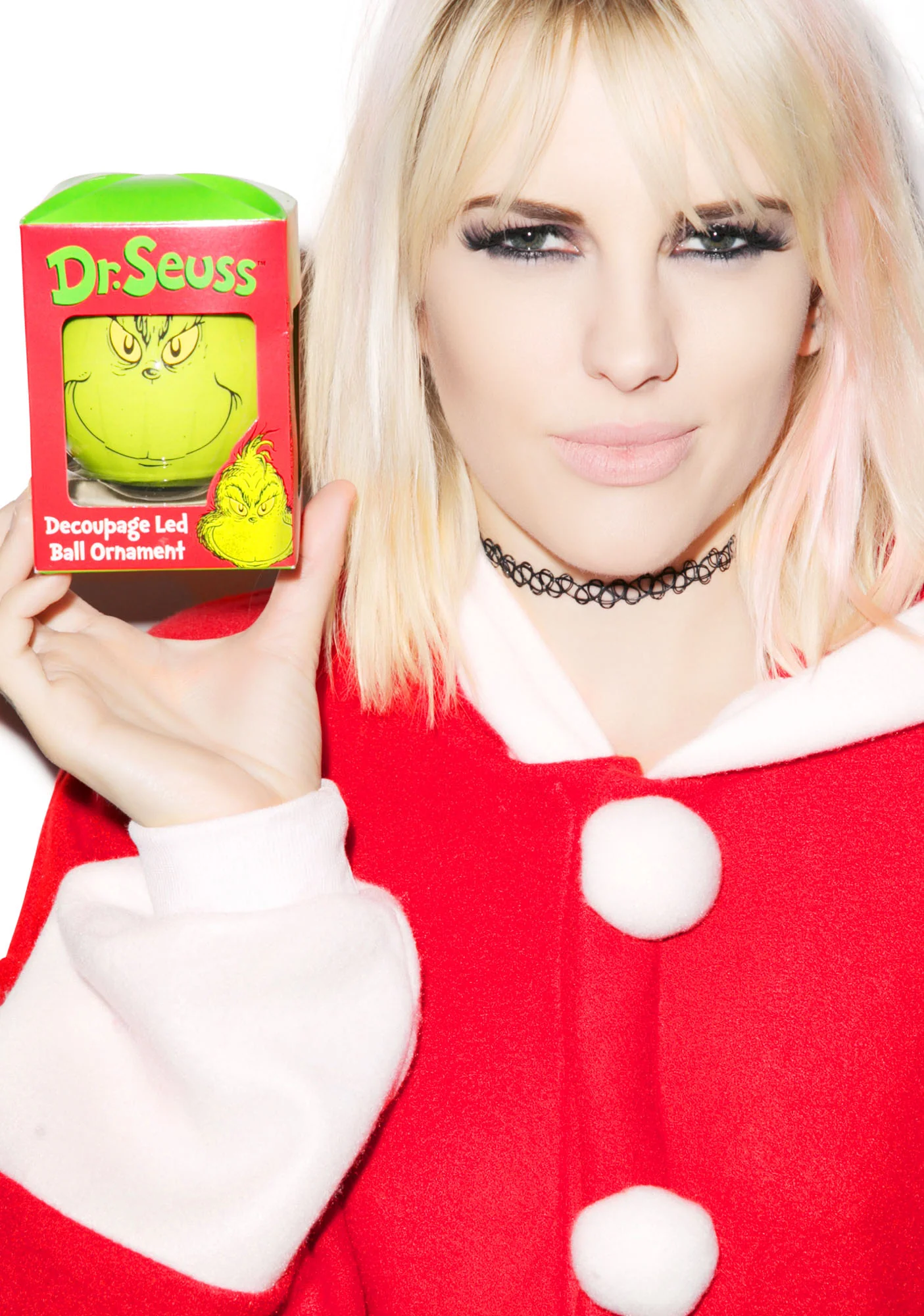 Naughty Grinch LED Ornament - Image 5