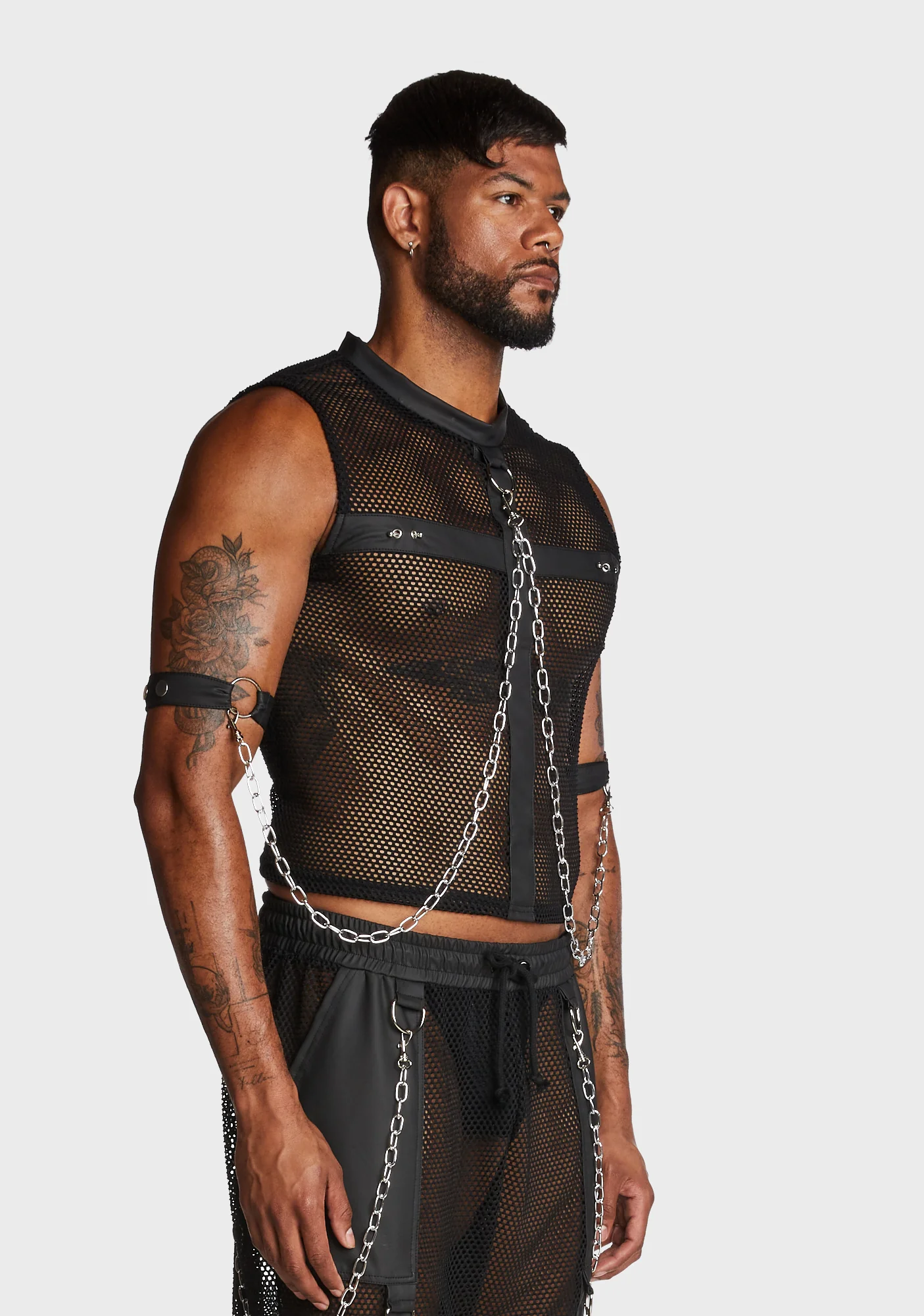 Naughty Nights Fishnet Muscle Tank - Image 3