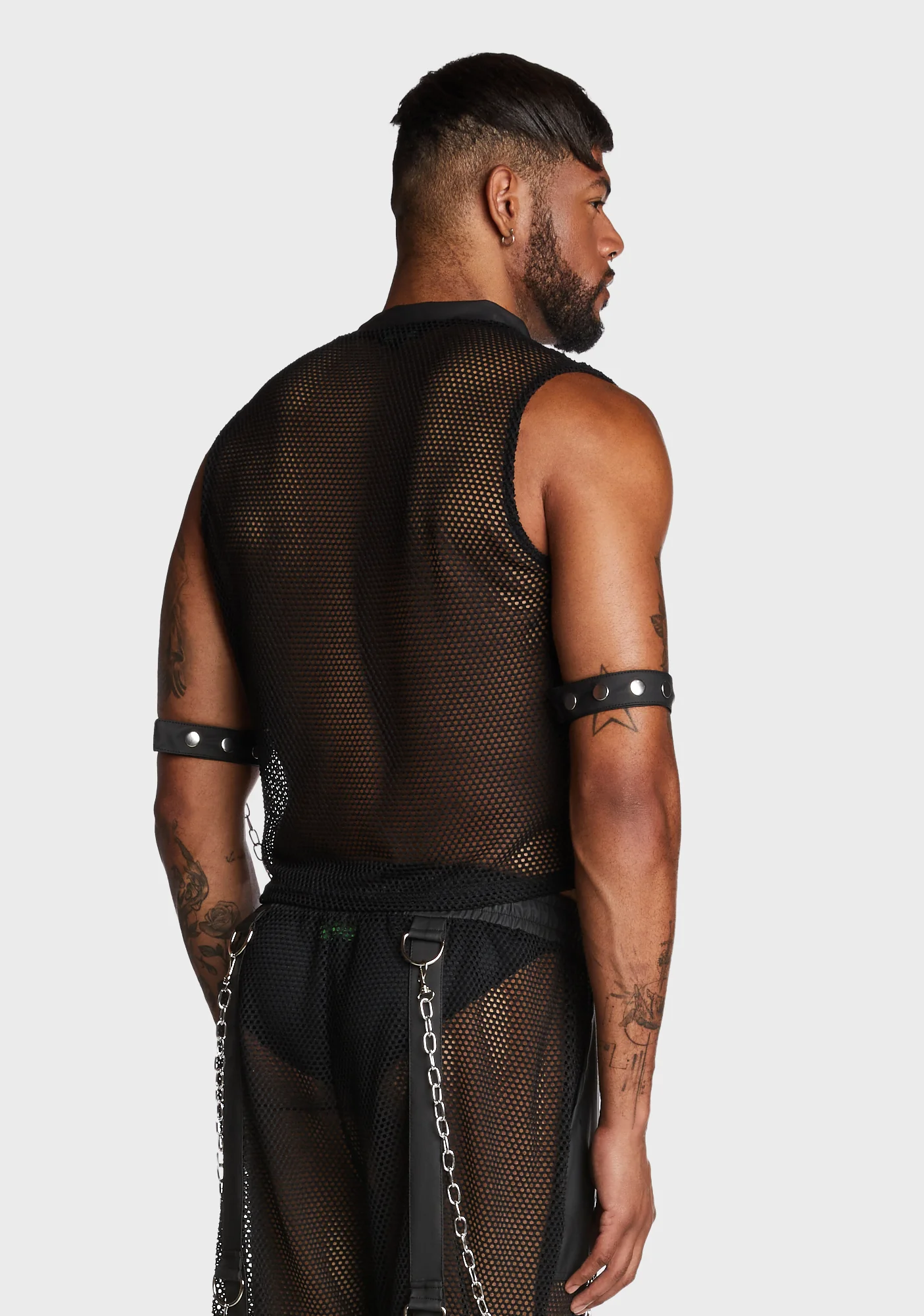 Naughty Nights Fishnet Muscle Tank - Image 4