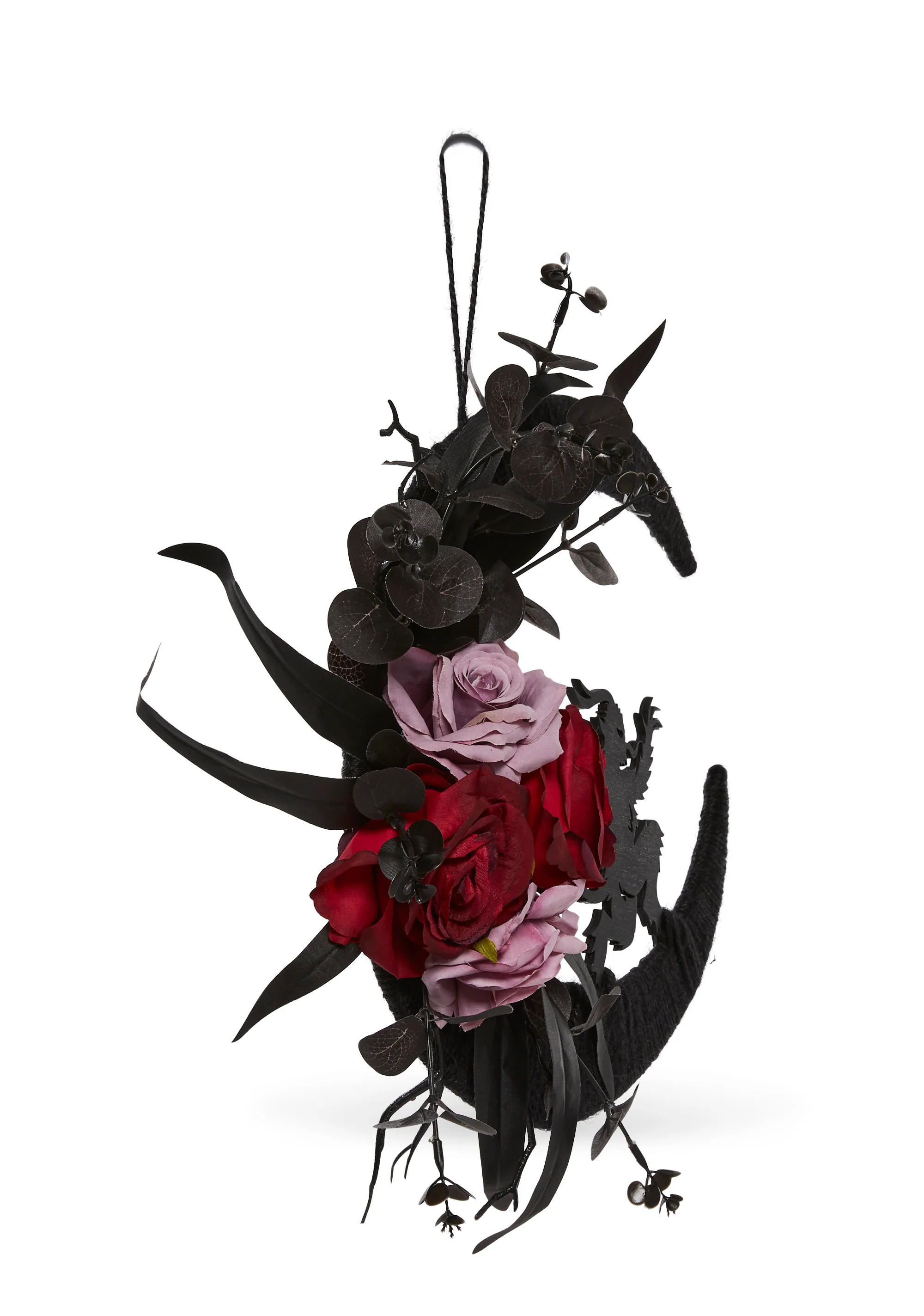 Naughty Not Nice Krampus Wreath - Image 3