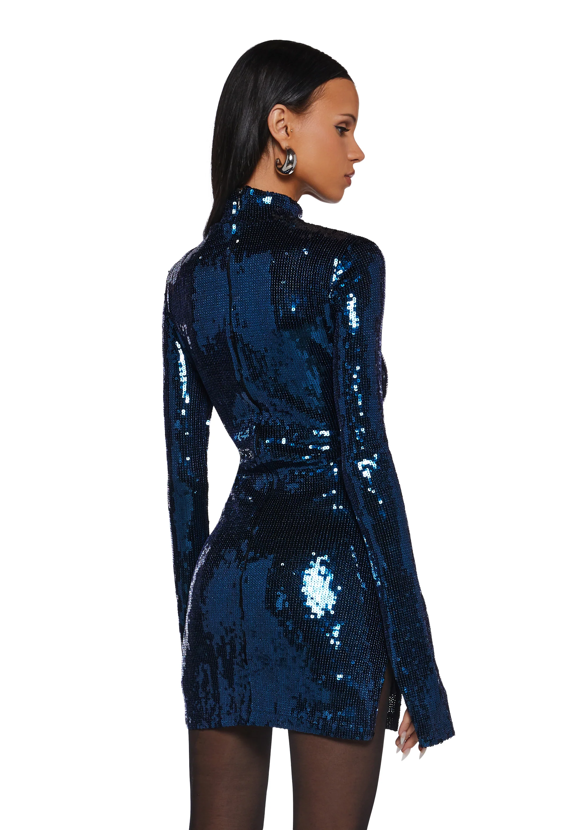 Chic At Midnight Mini Dress - Image 4
