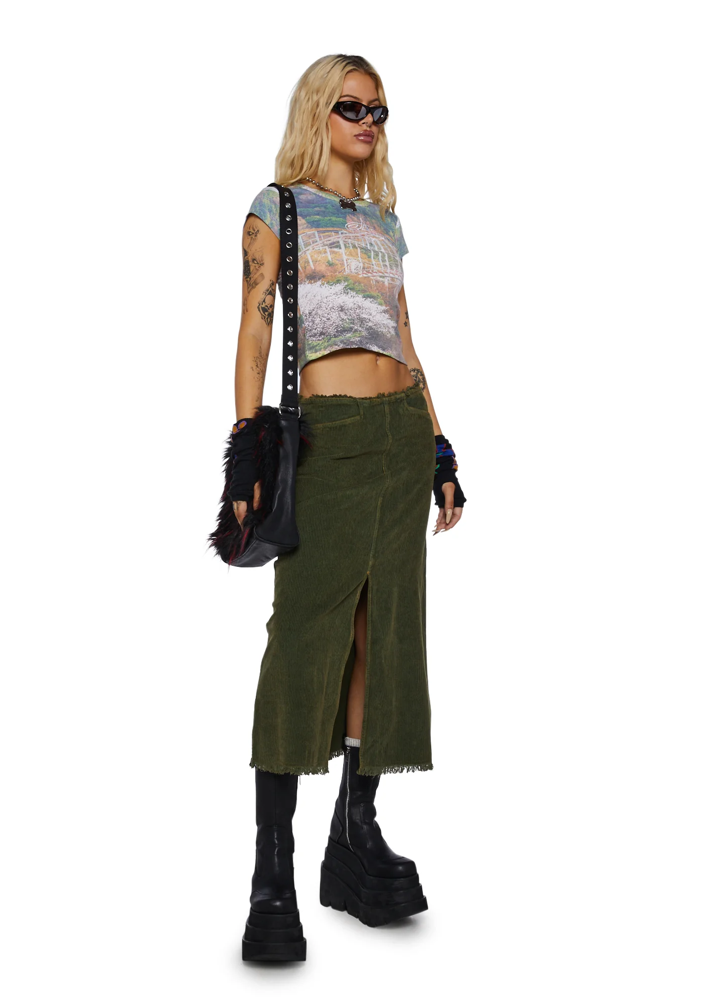 Nelly Denim Midi Skirt - Image 2