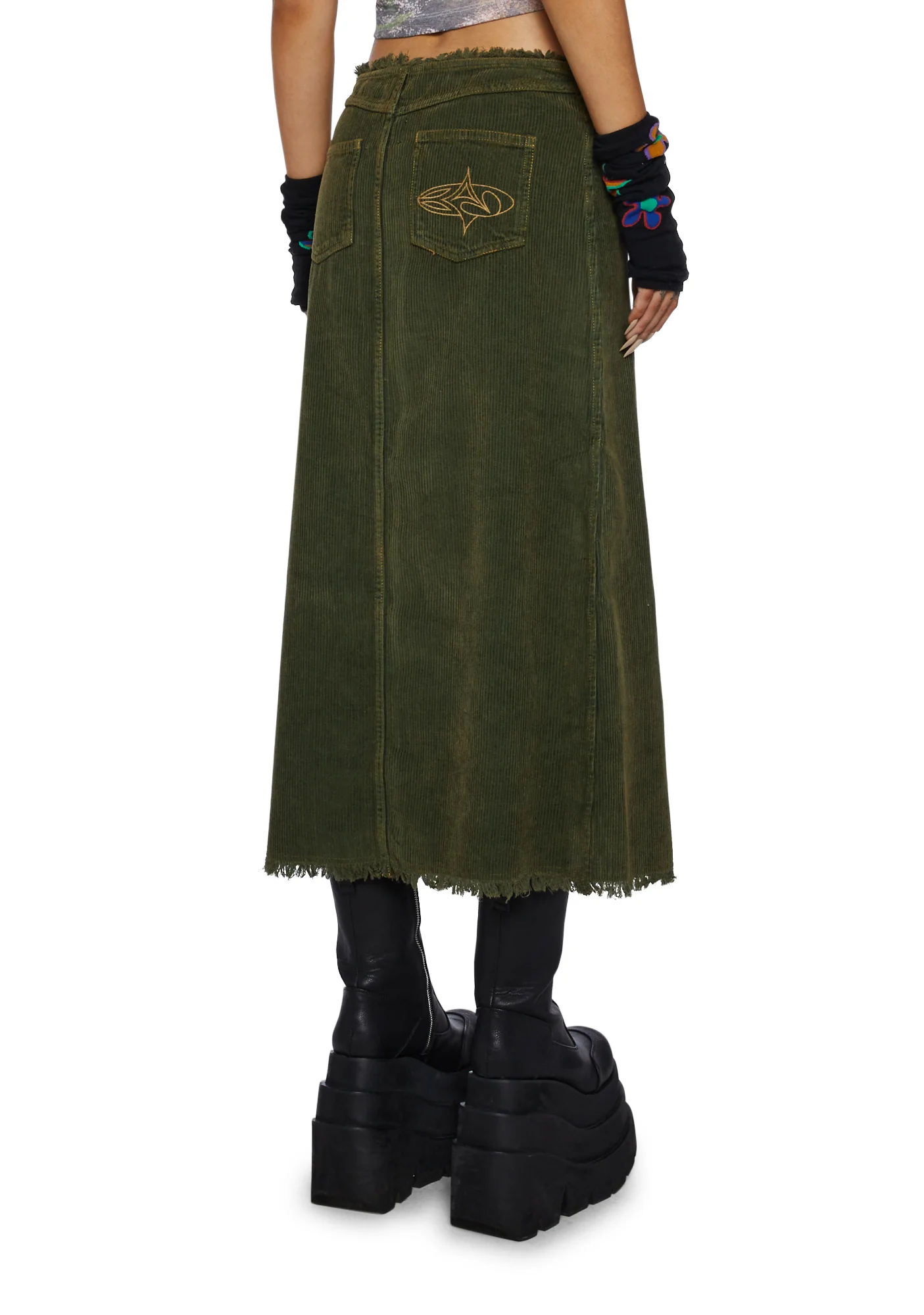 Nelly Denim Midi Skirt - Image 4