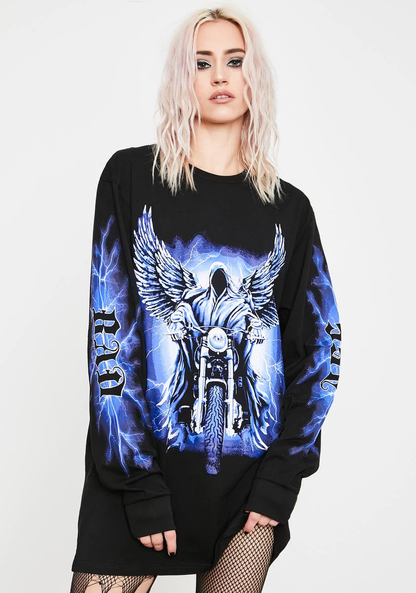 Neon Angels Graphic Tee - Image 2