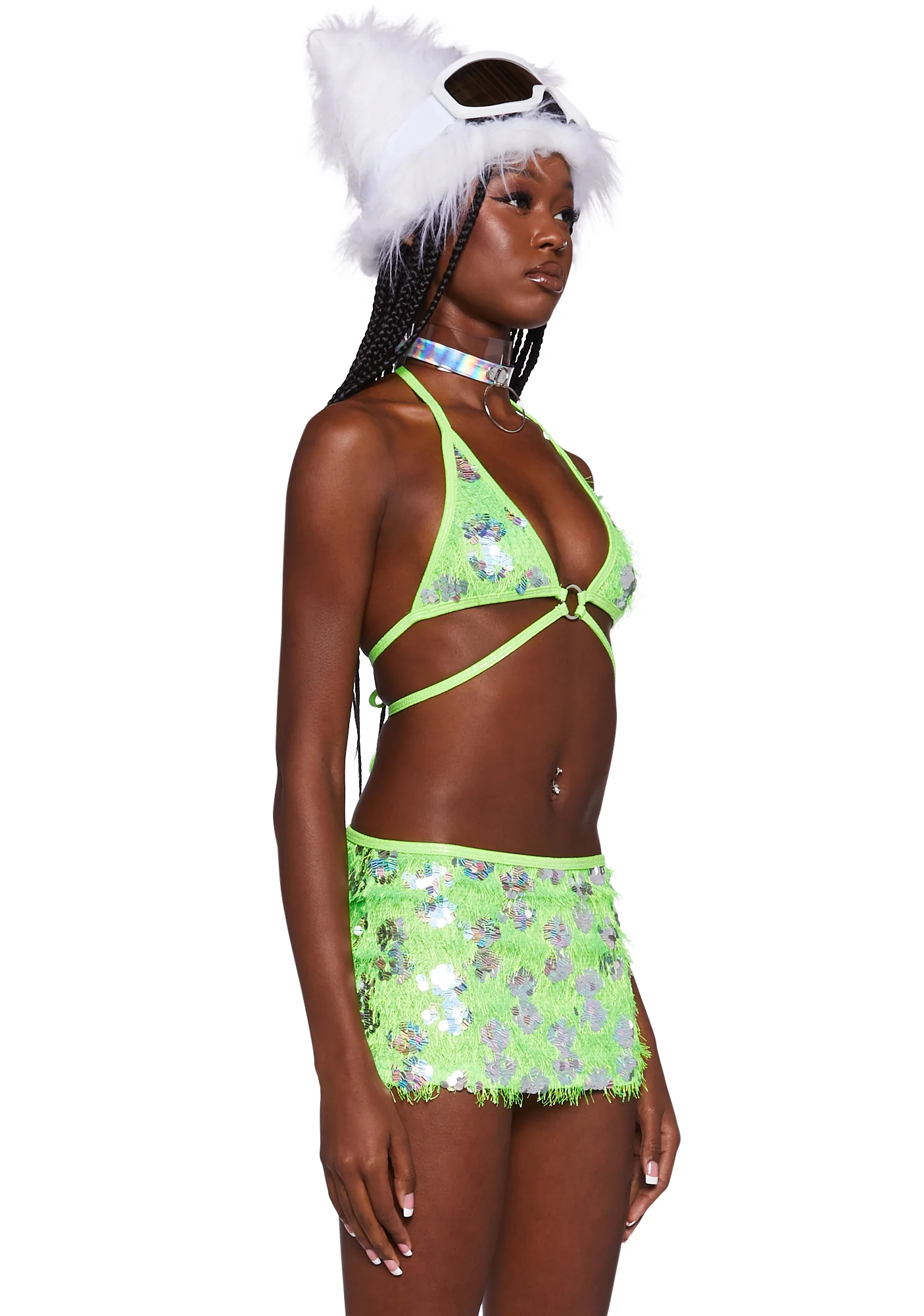 Neon Nights Wrap Top - Image 3