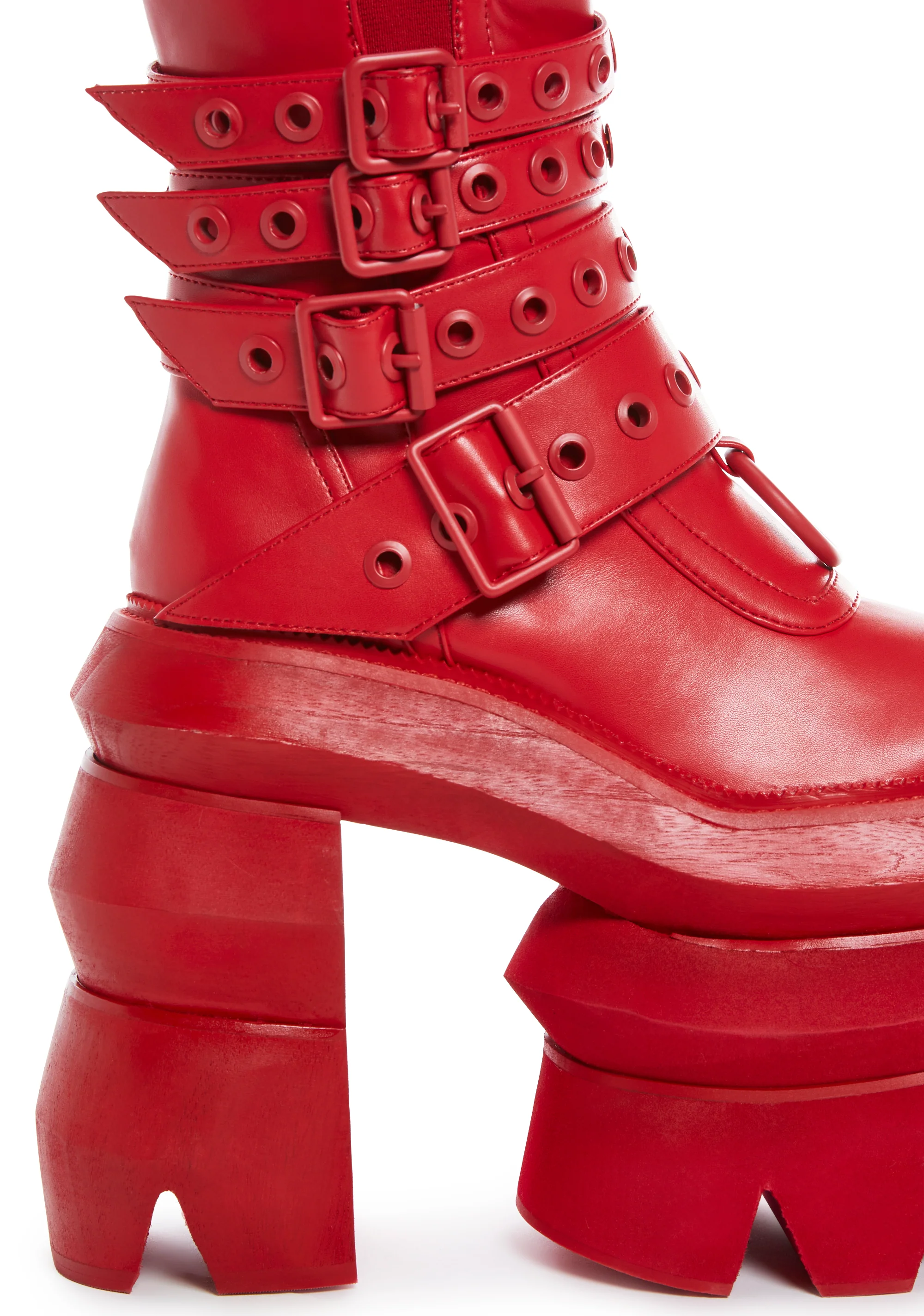 Never A Sellout Ankle Boots - Red - Image 2
