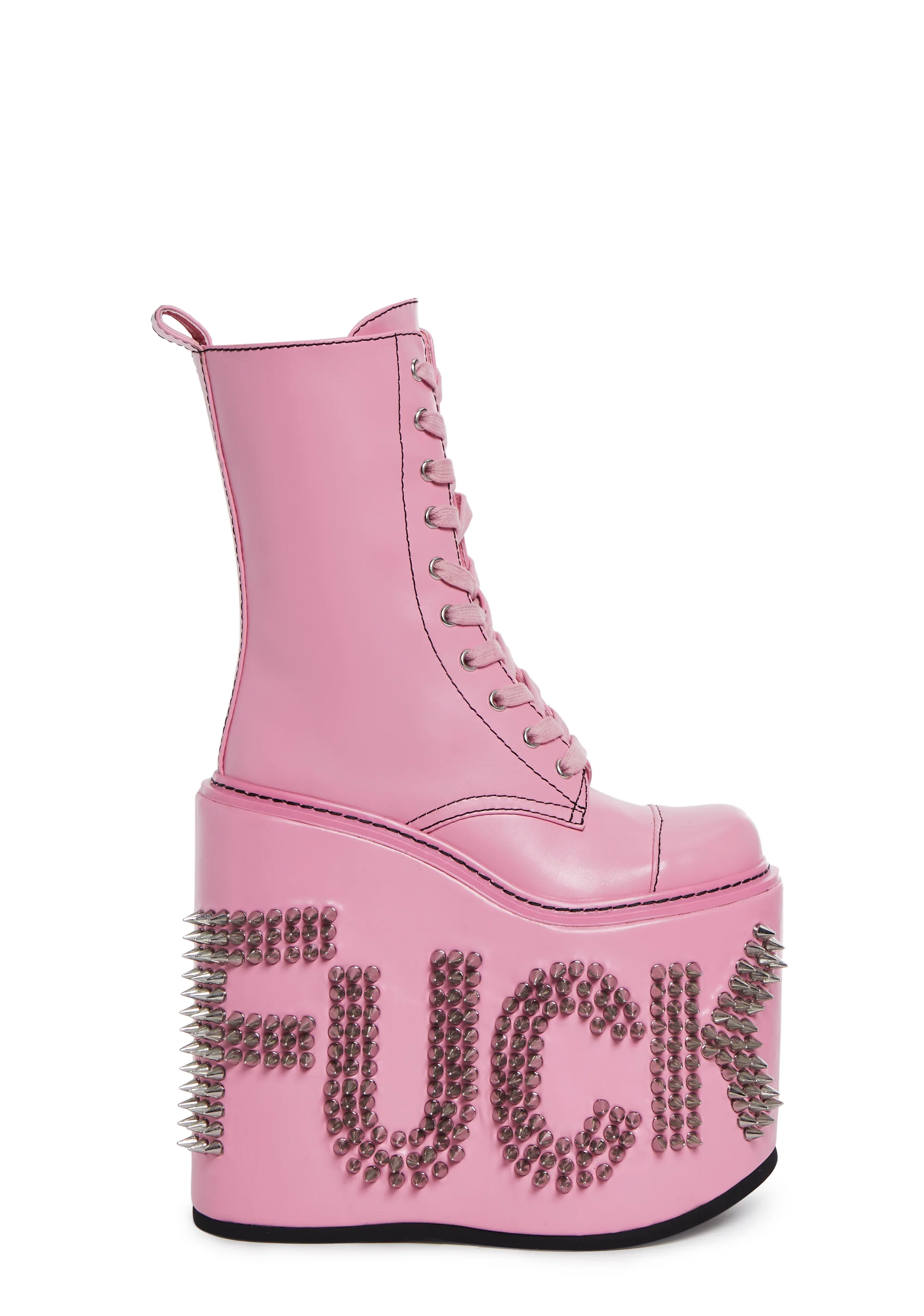 Never Censored Platform Boots - Pink - Image 2