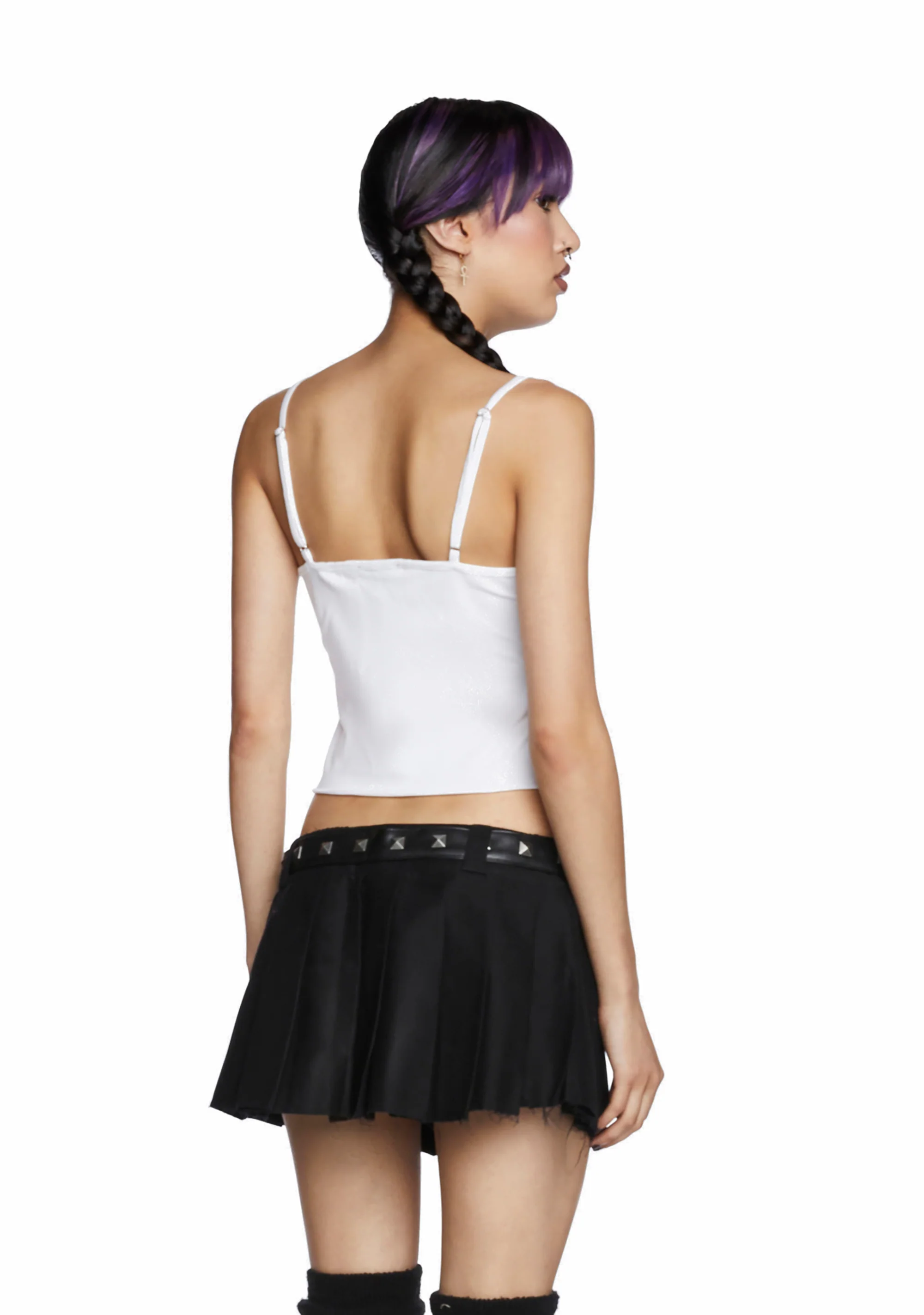 Never Conform Slashed Tank - White - Image 4